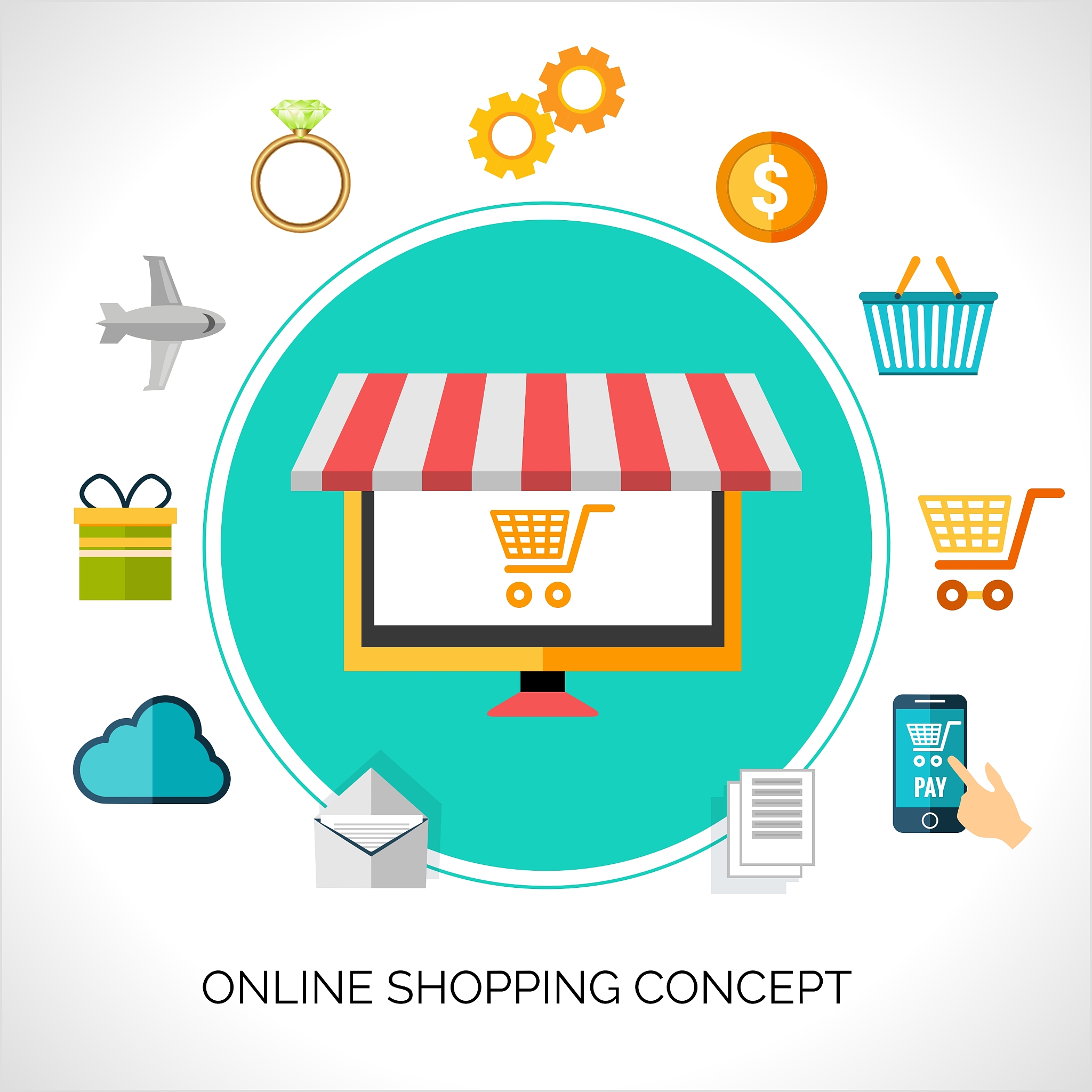 online shopping concept
