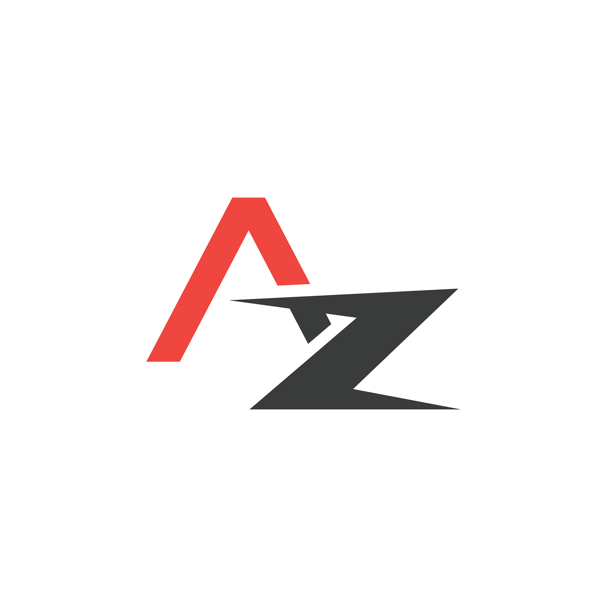 initial letter az or za logo design template