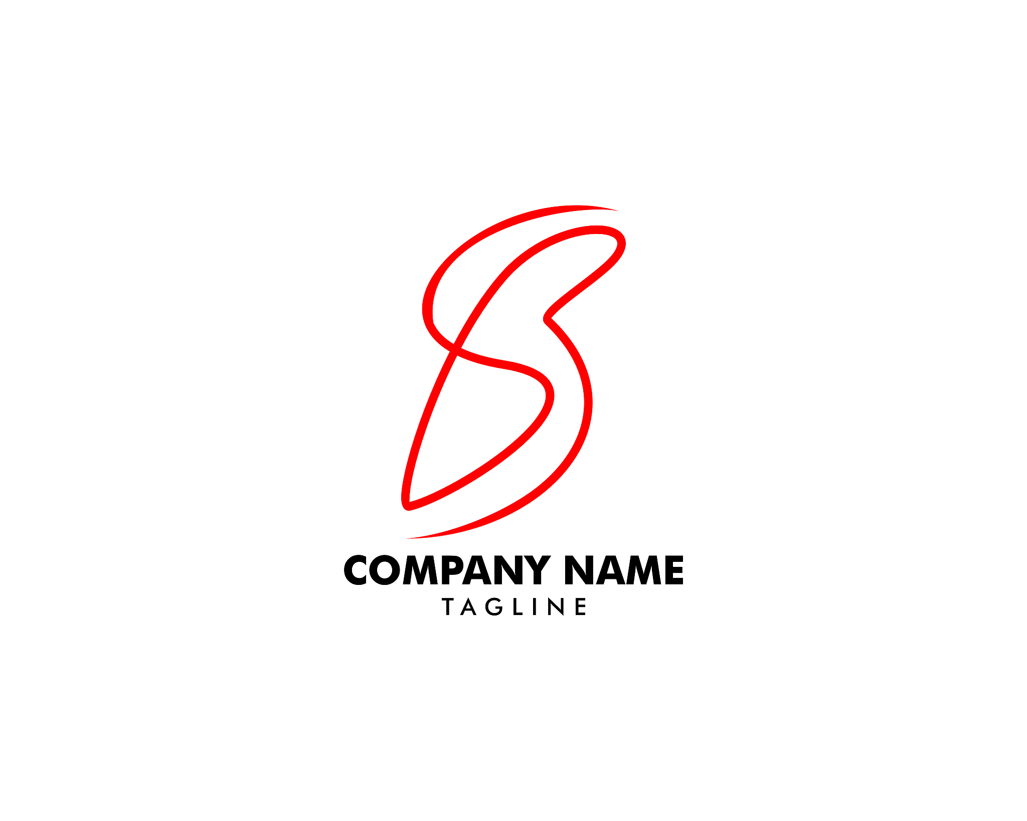 initial letter sb   template design