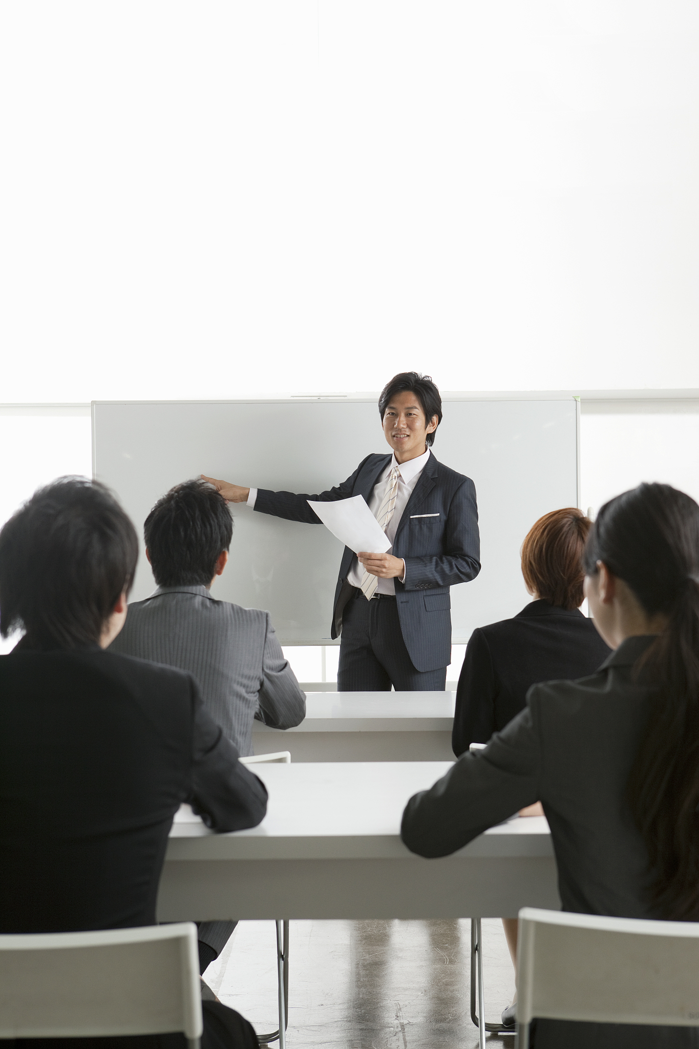the businesspersons who participate in a meeting