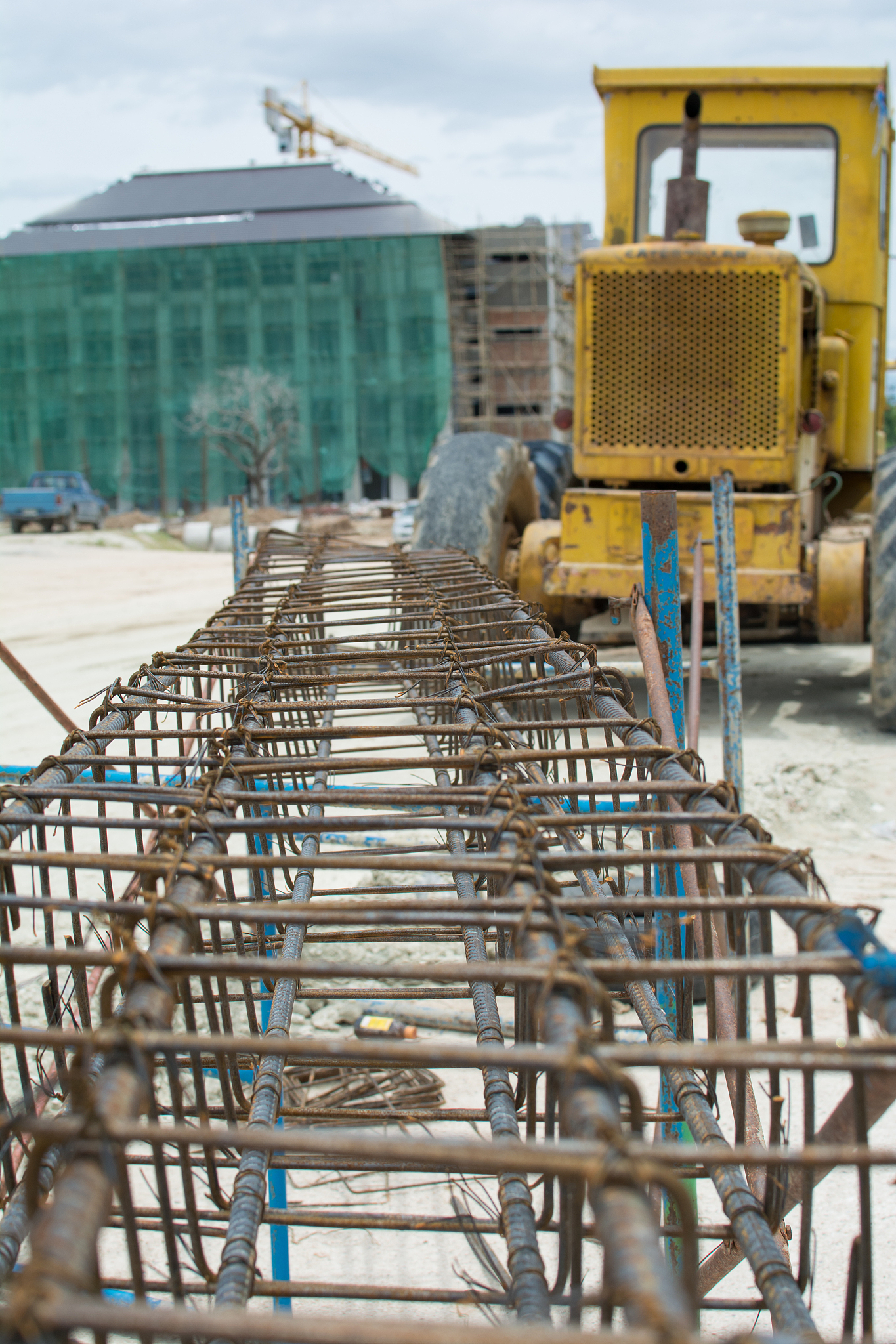 iron in construction site