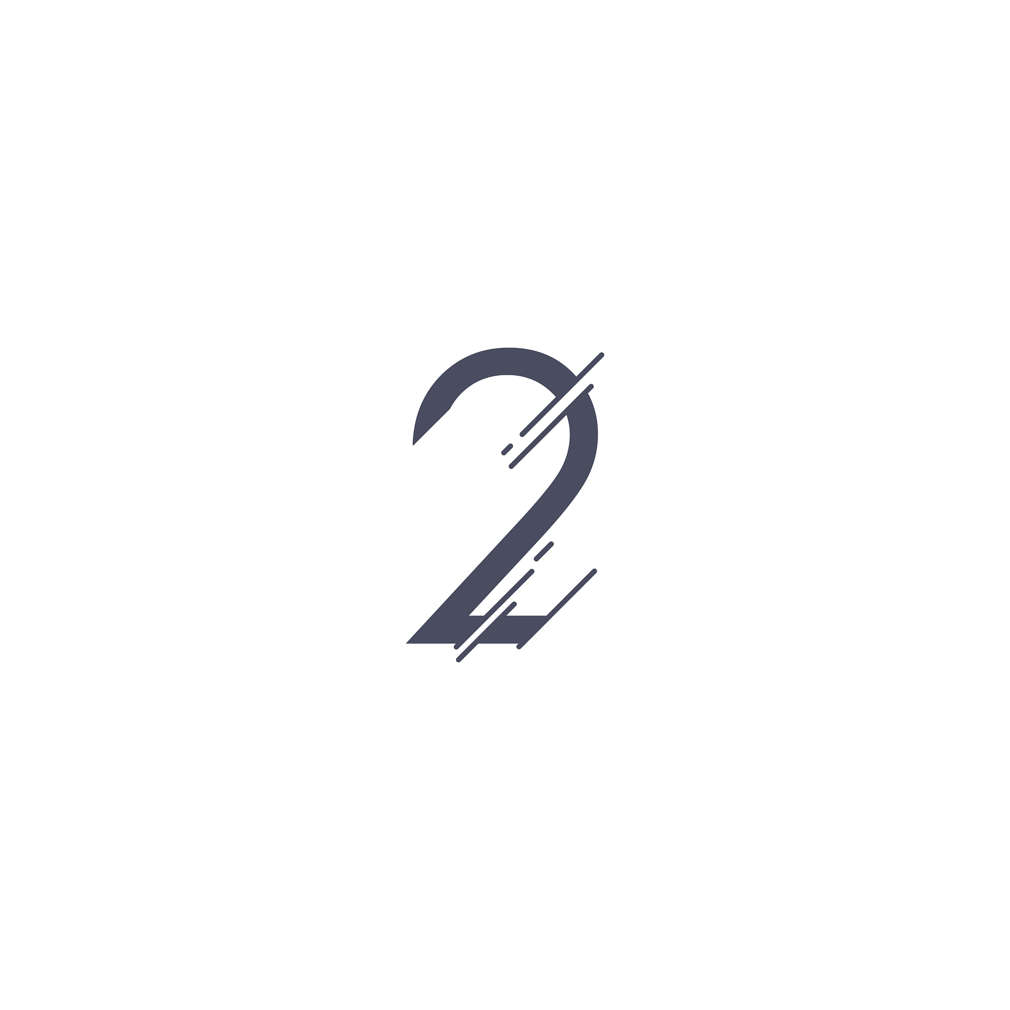 number 2 template design