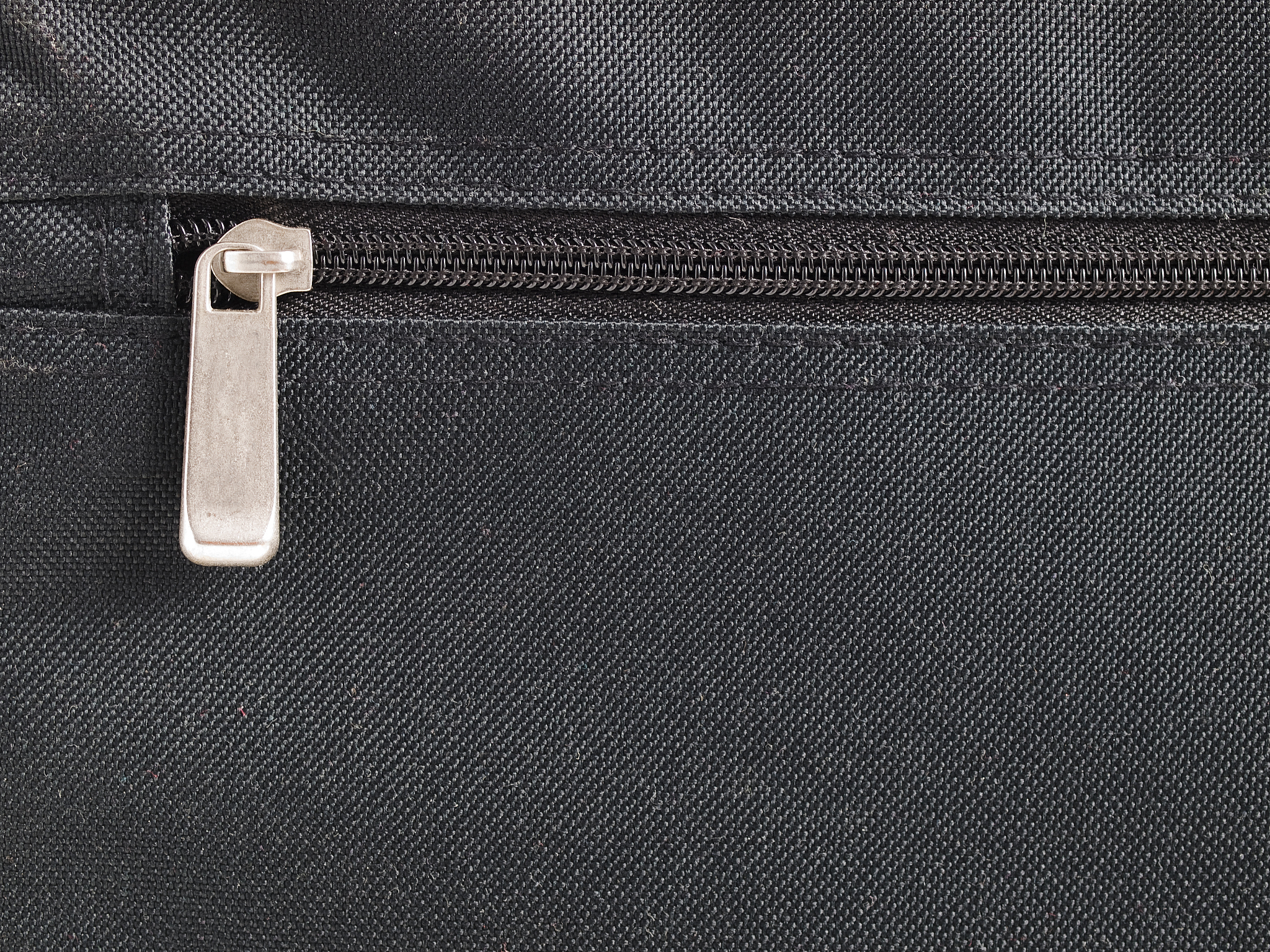 zipper on a textile background