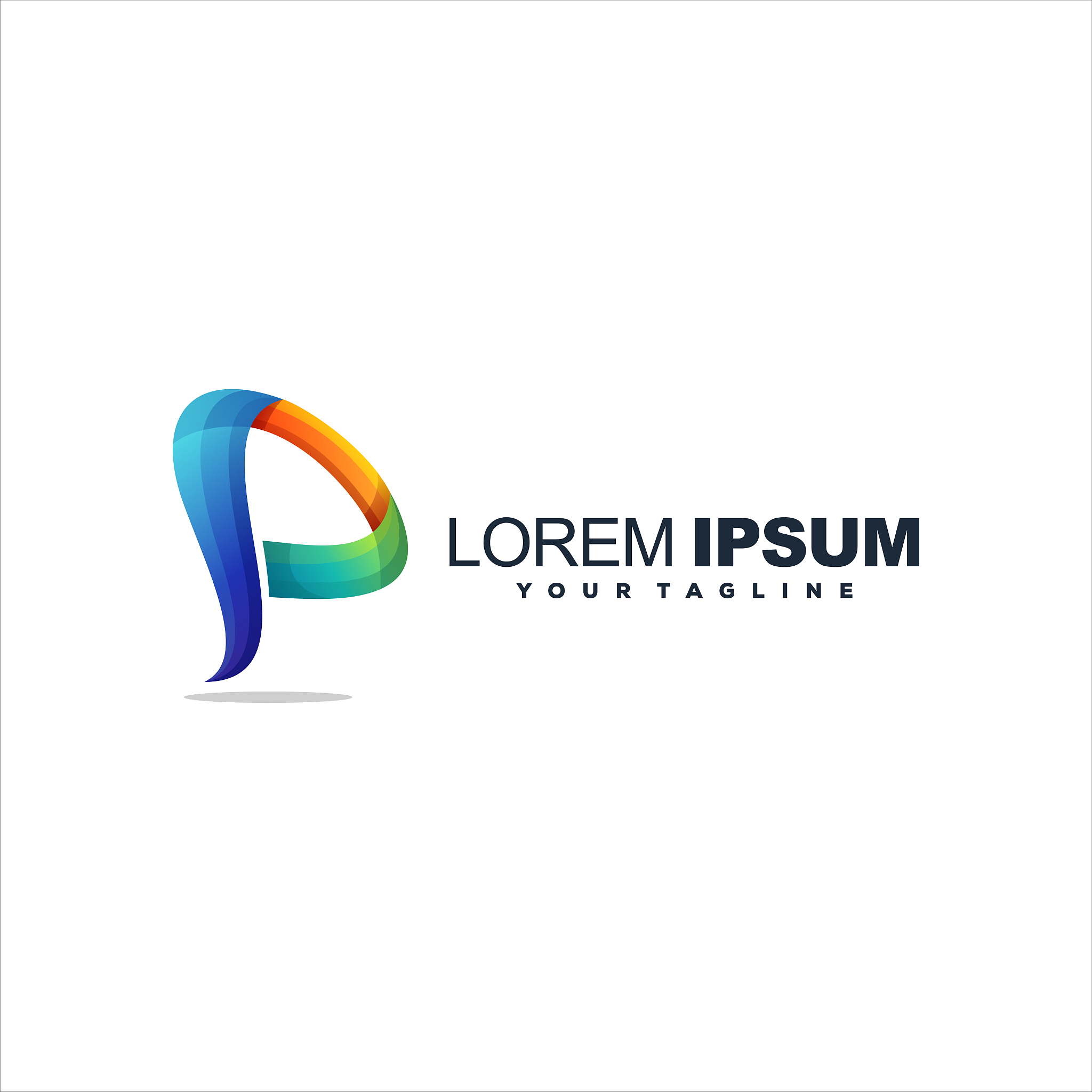 awesome letter p logo design