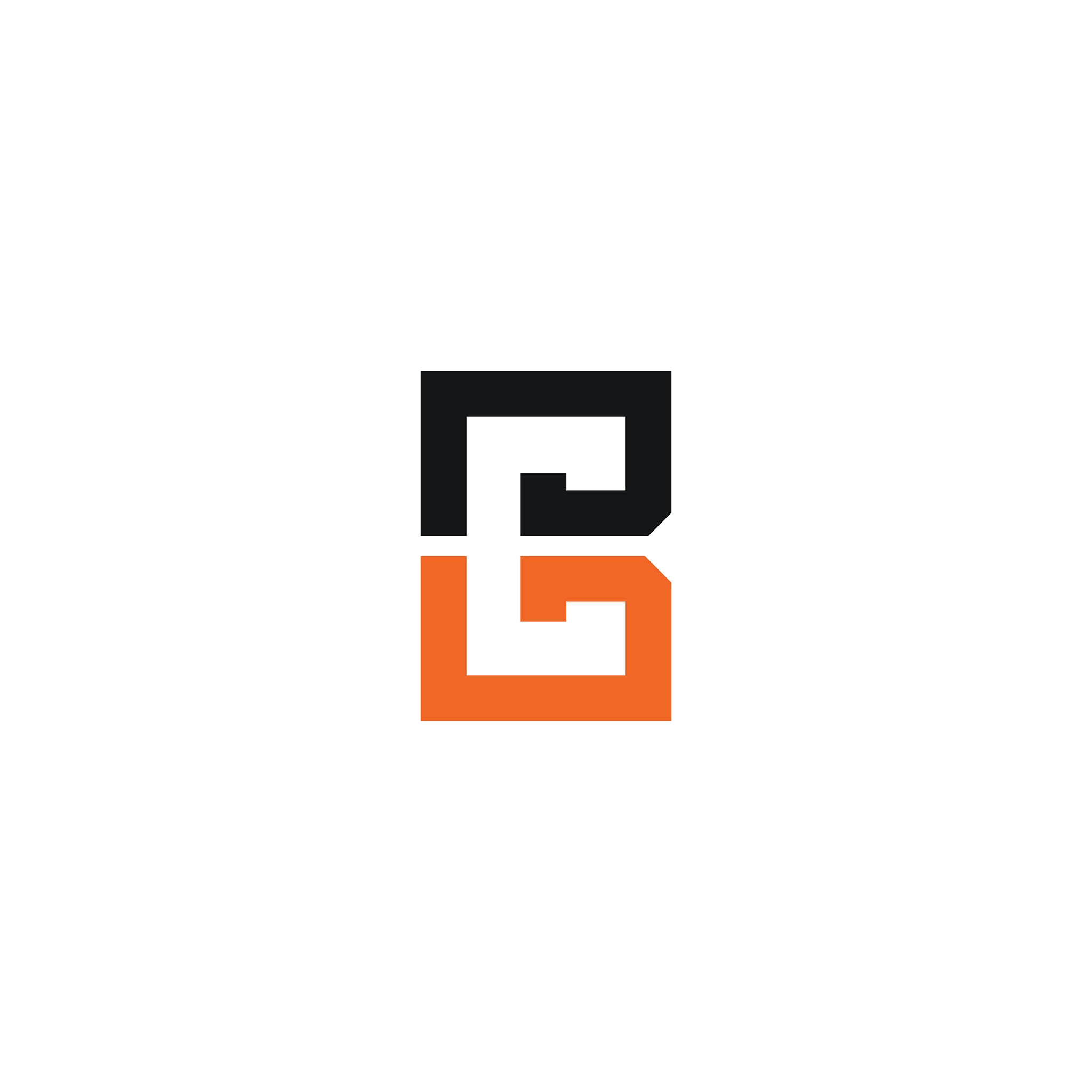 initial letter bc or cb logo design template