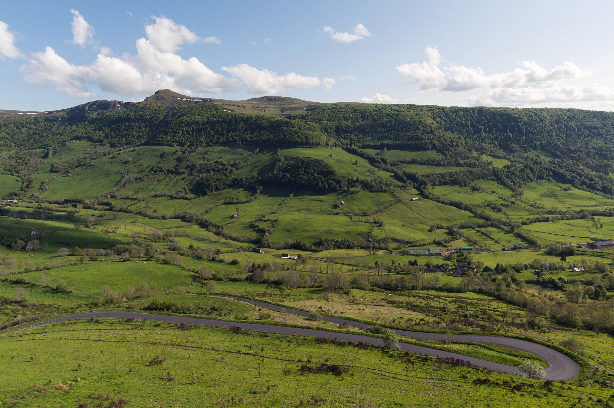 rural auvergne landscape