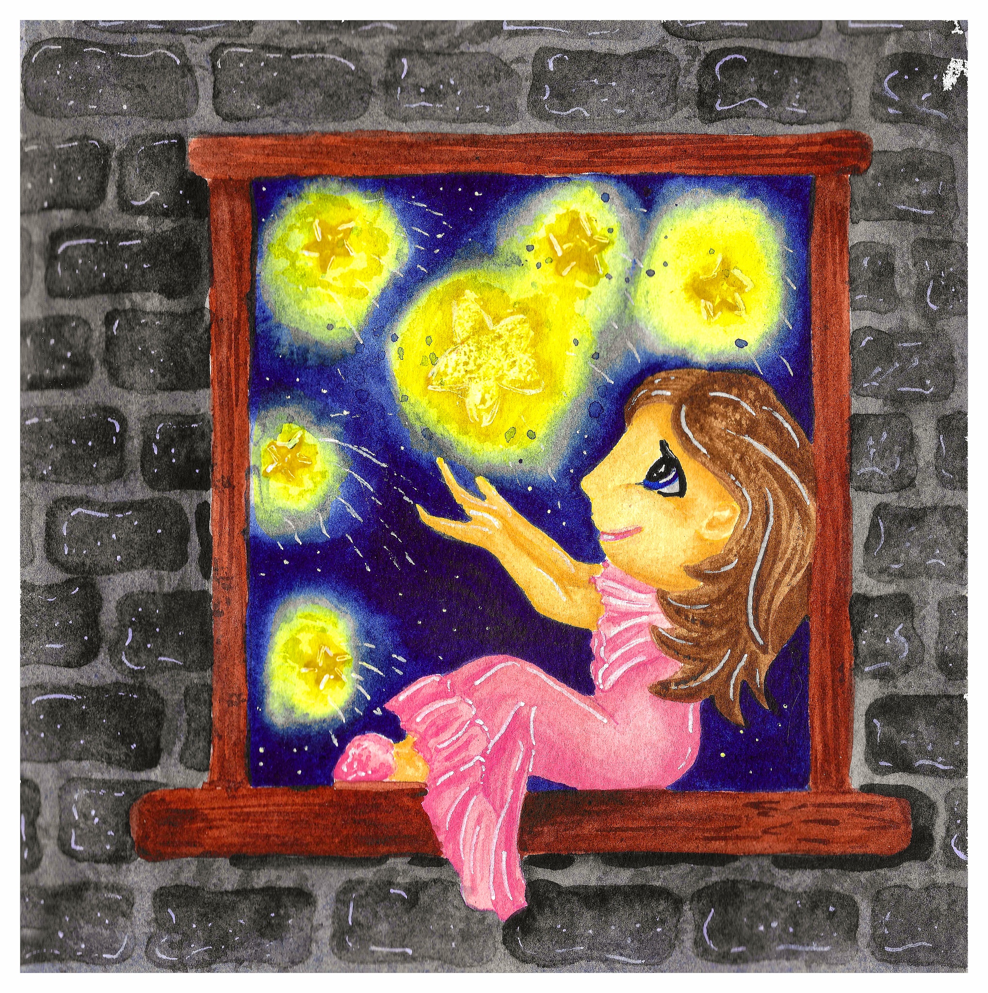 《星空》带给我的联想 - 一篇小学作文