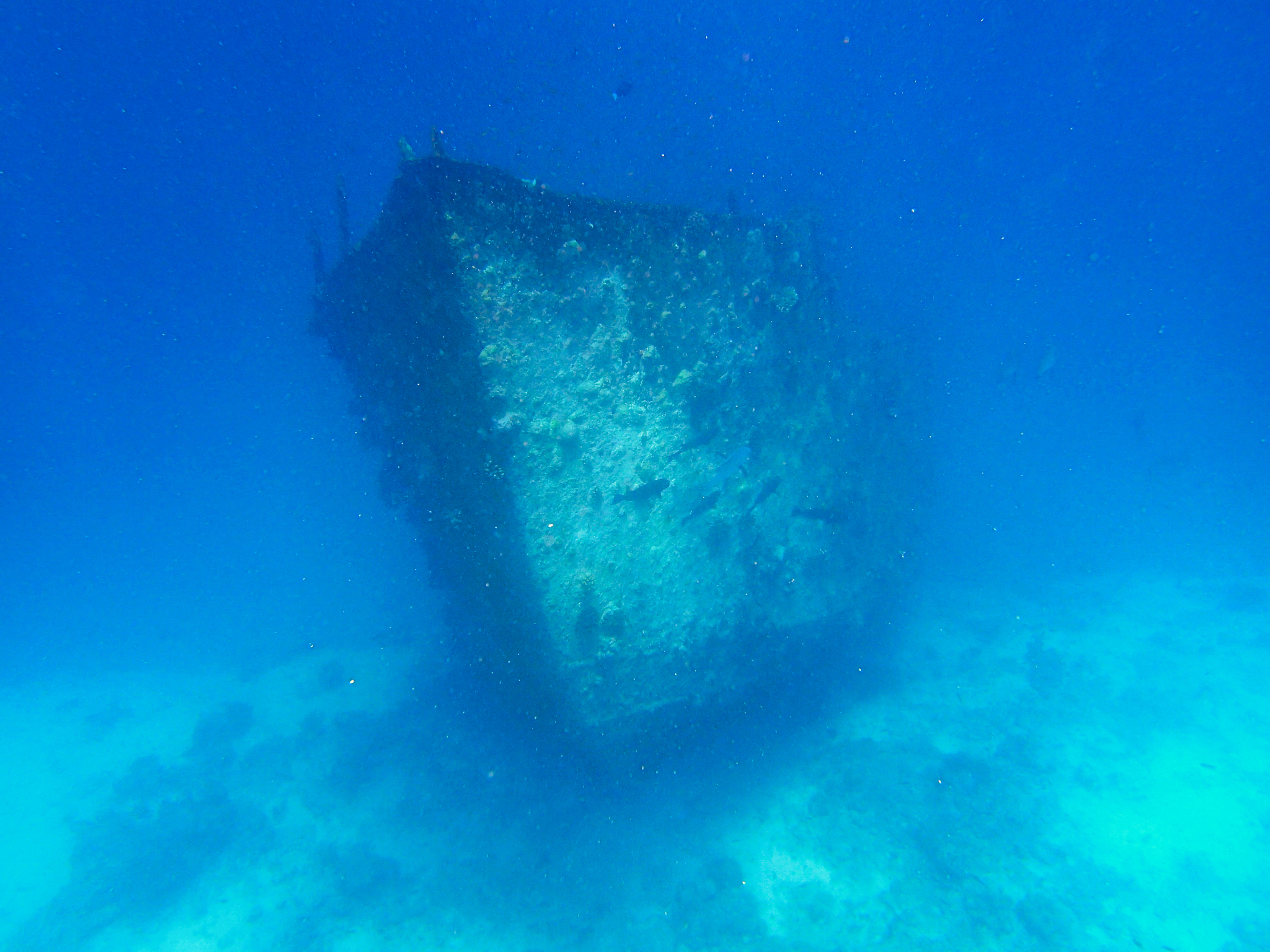 shipwreck in the sea - kuredu, maldives