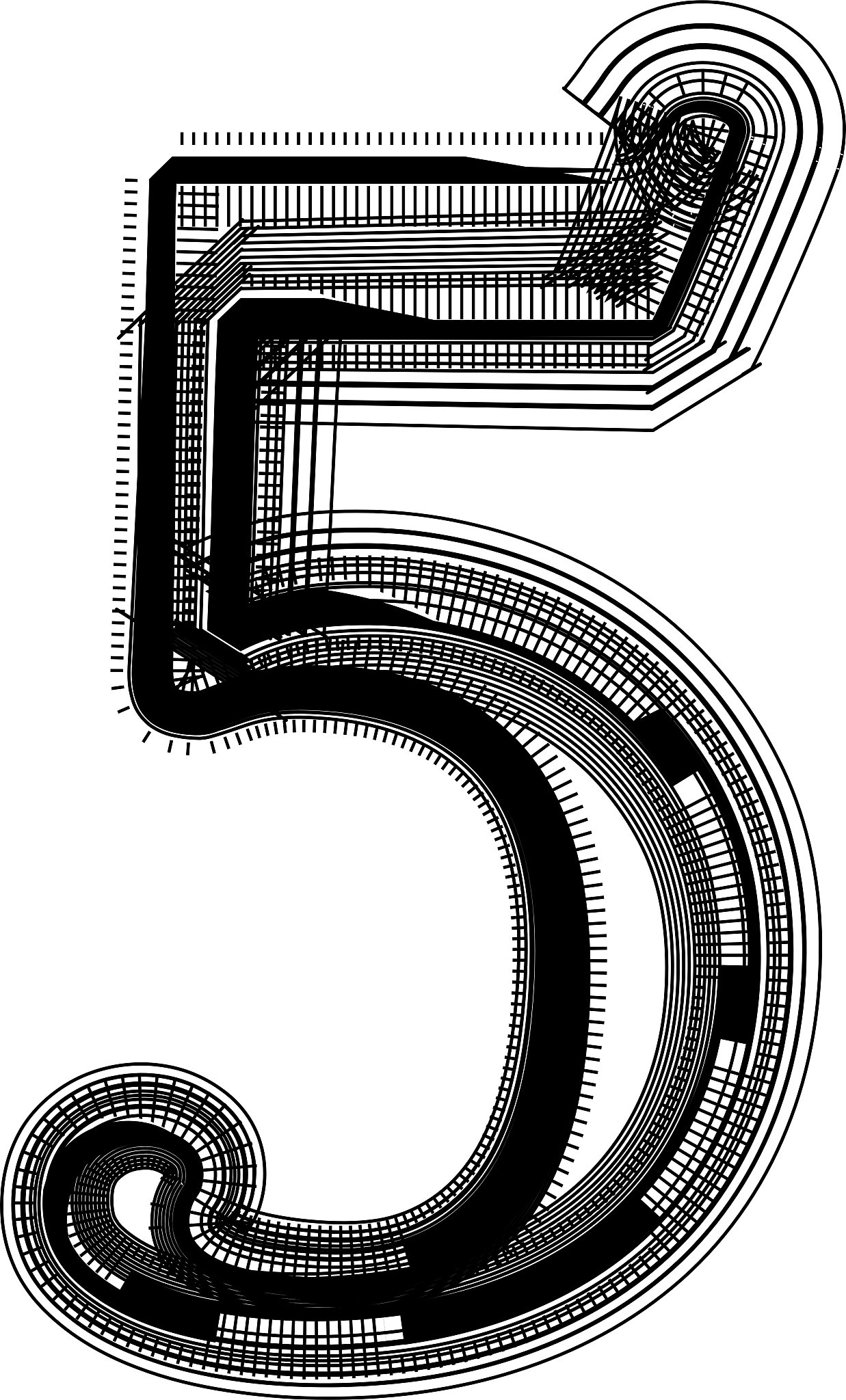 abstract font number 5