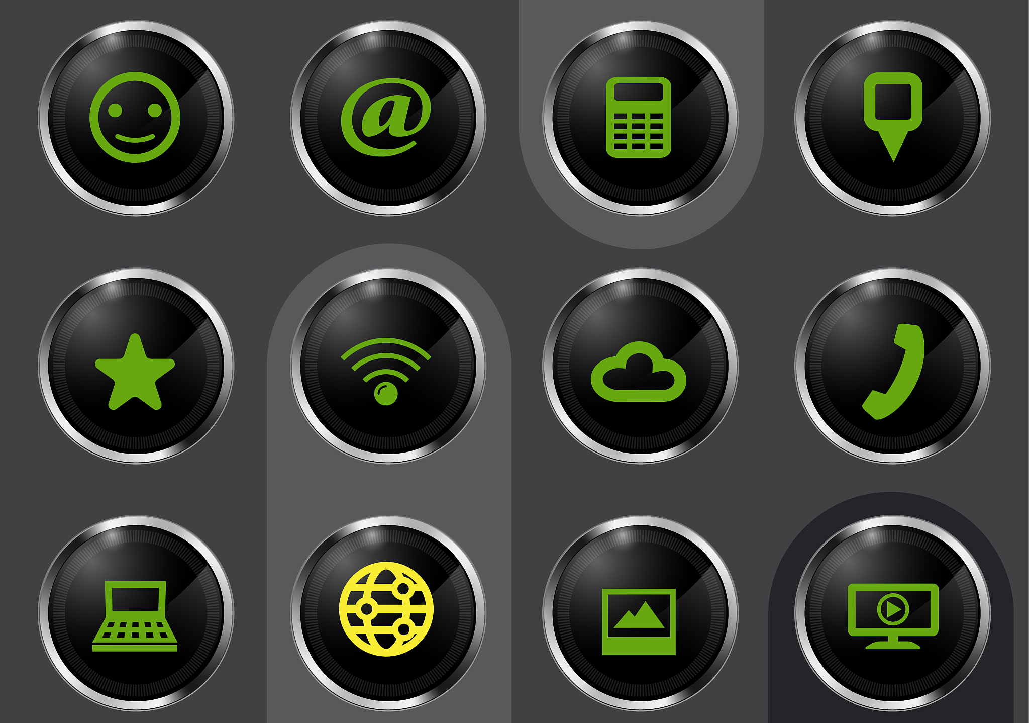 social media icons set