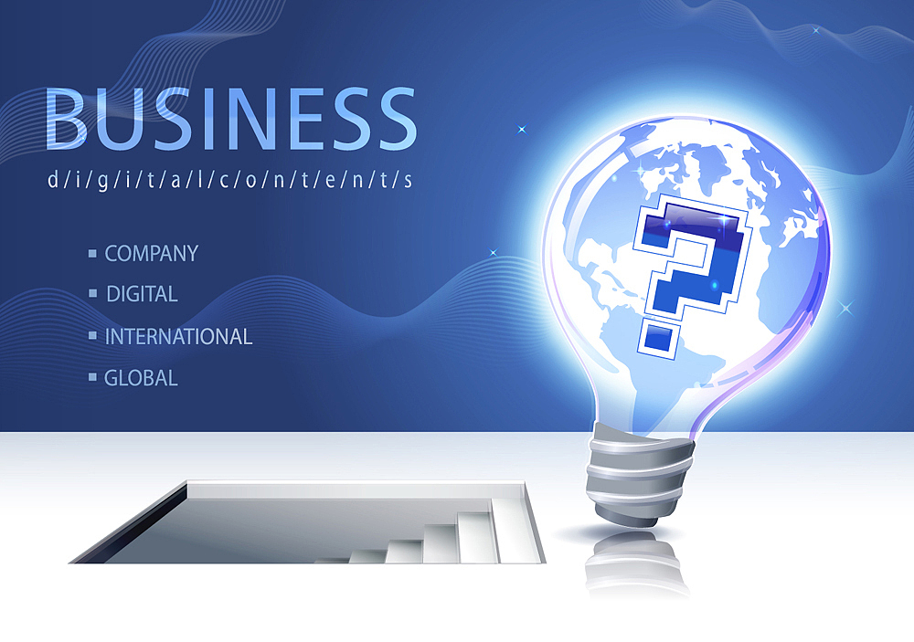 online business concept digital background