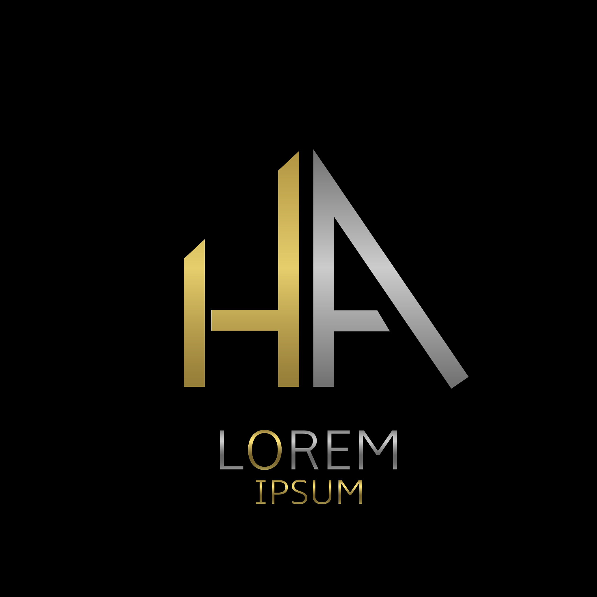 ha letters logo