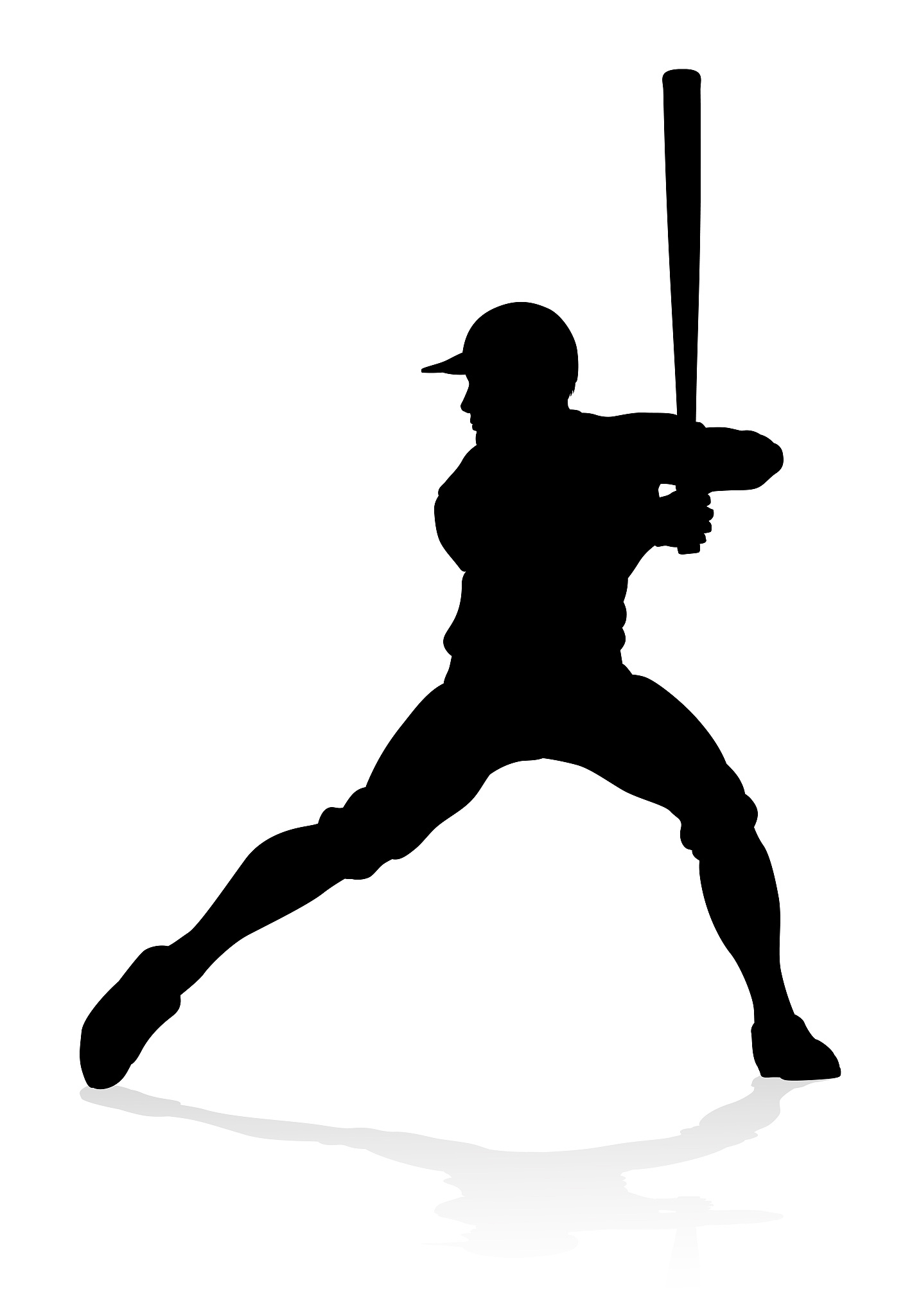 baseball player silhouette
