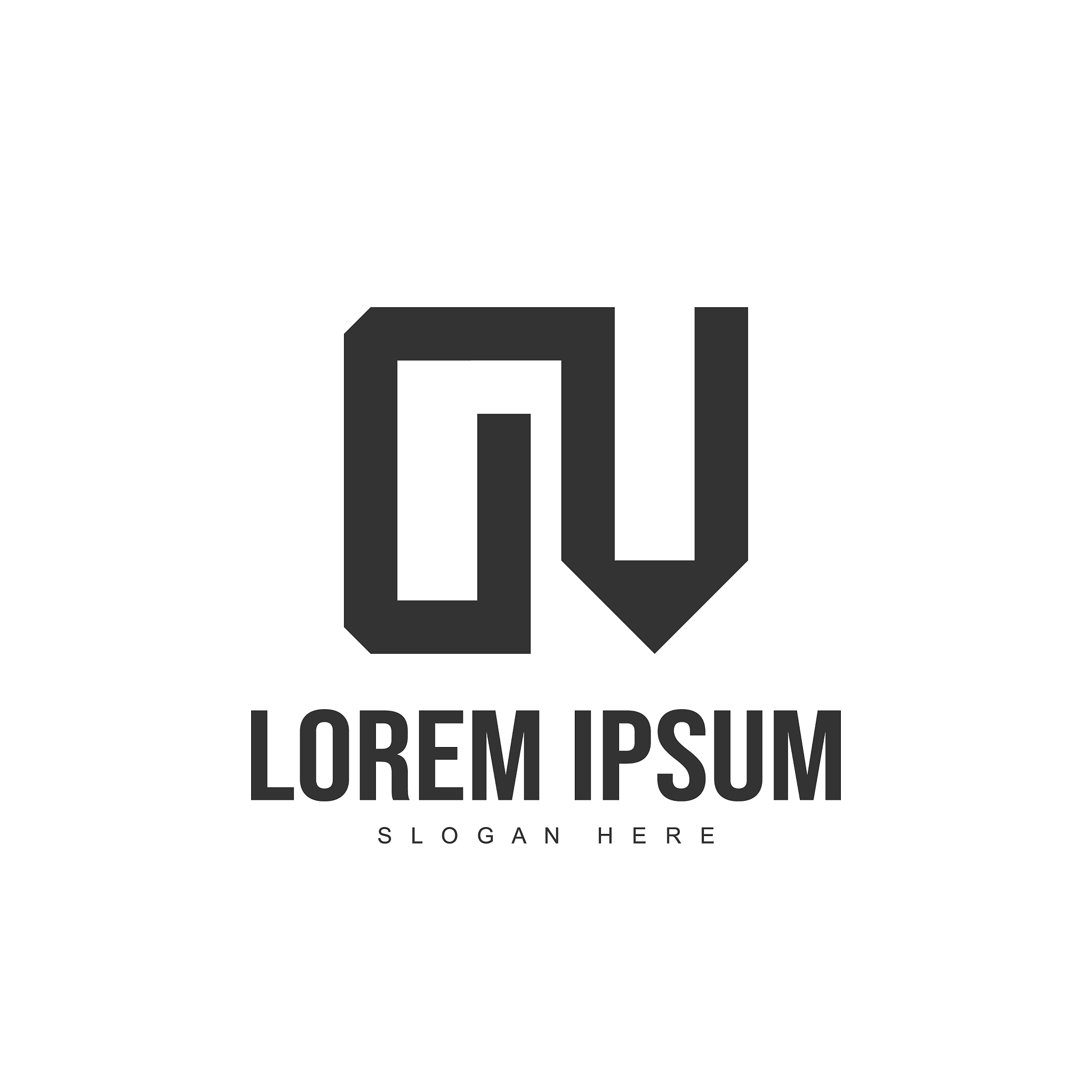 dv letter logo design initial letter logo template