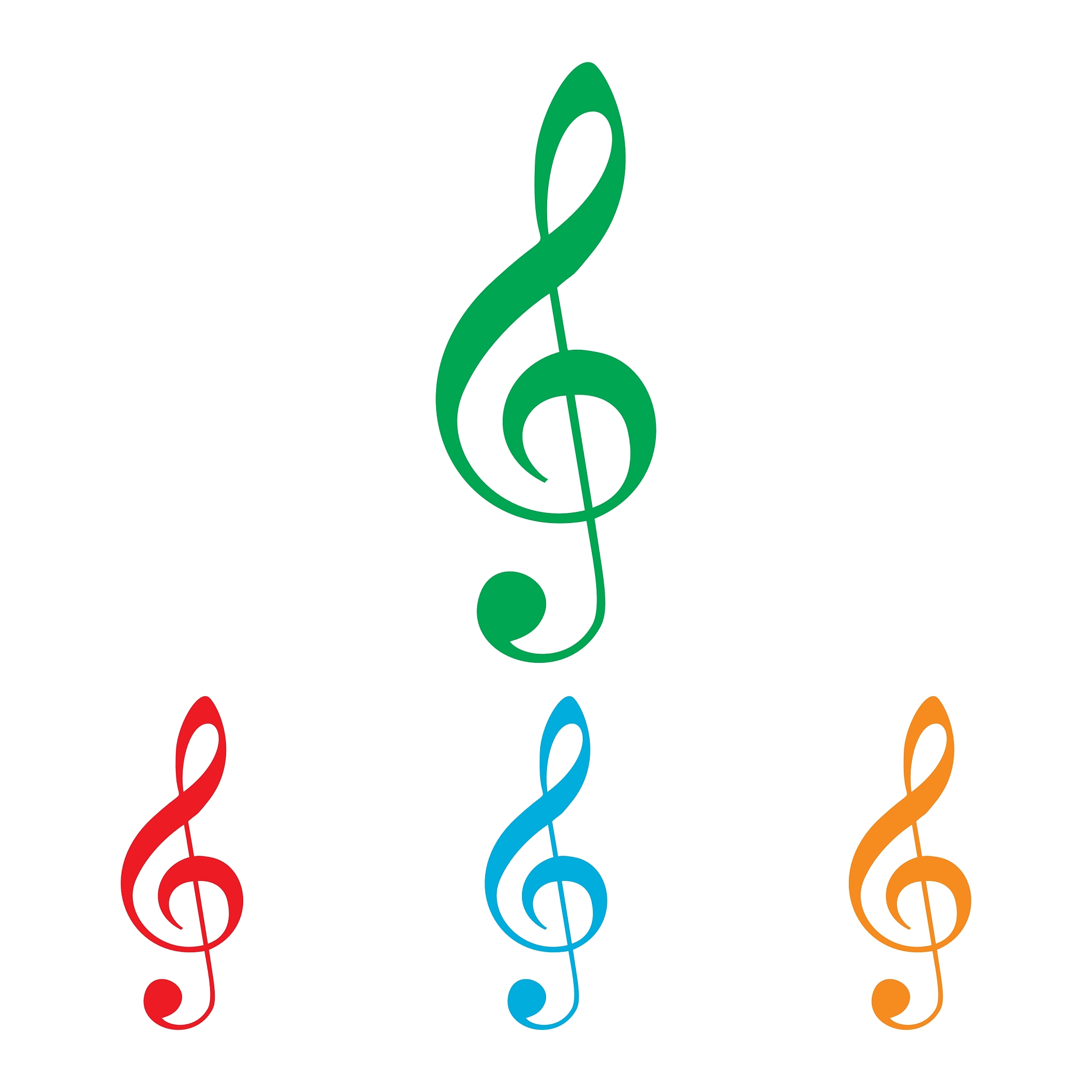 music violine clef sign