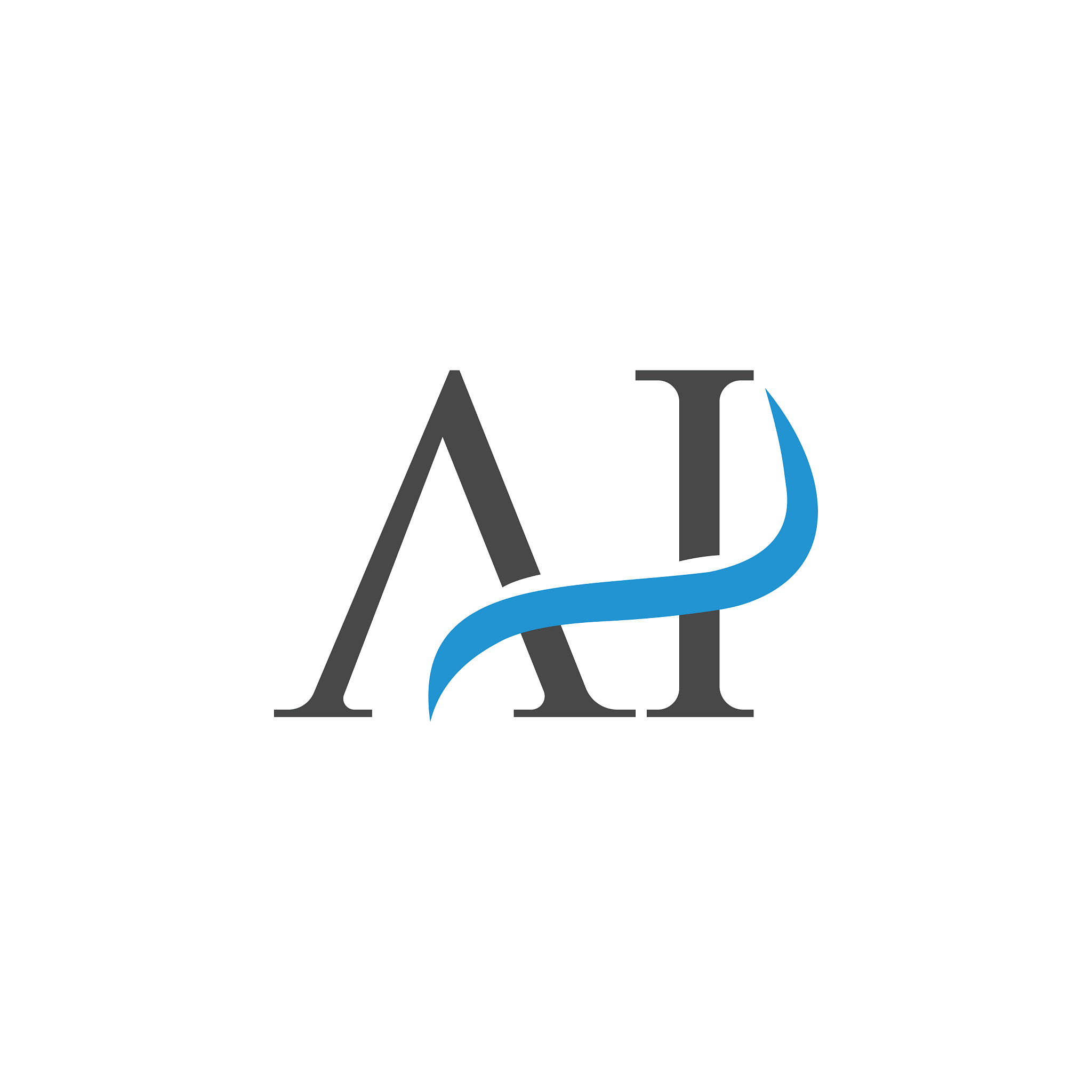 initial letter ah logo or ha logo designs