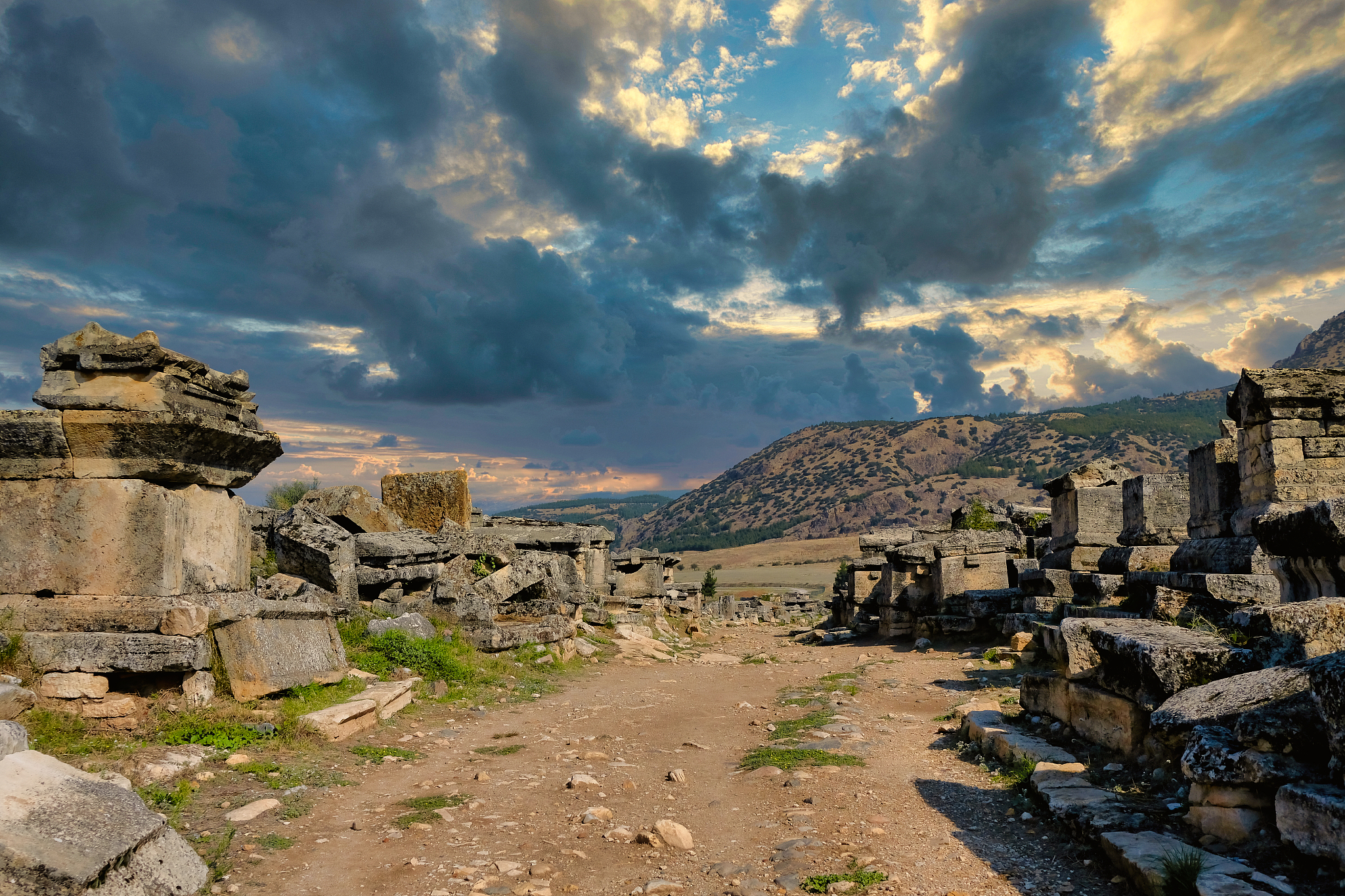 roman gladiator tombs found in ancient city ruins of hierapolis,