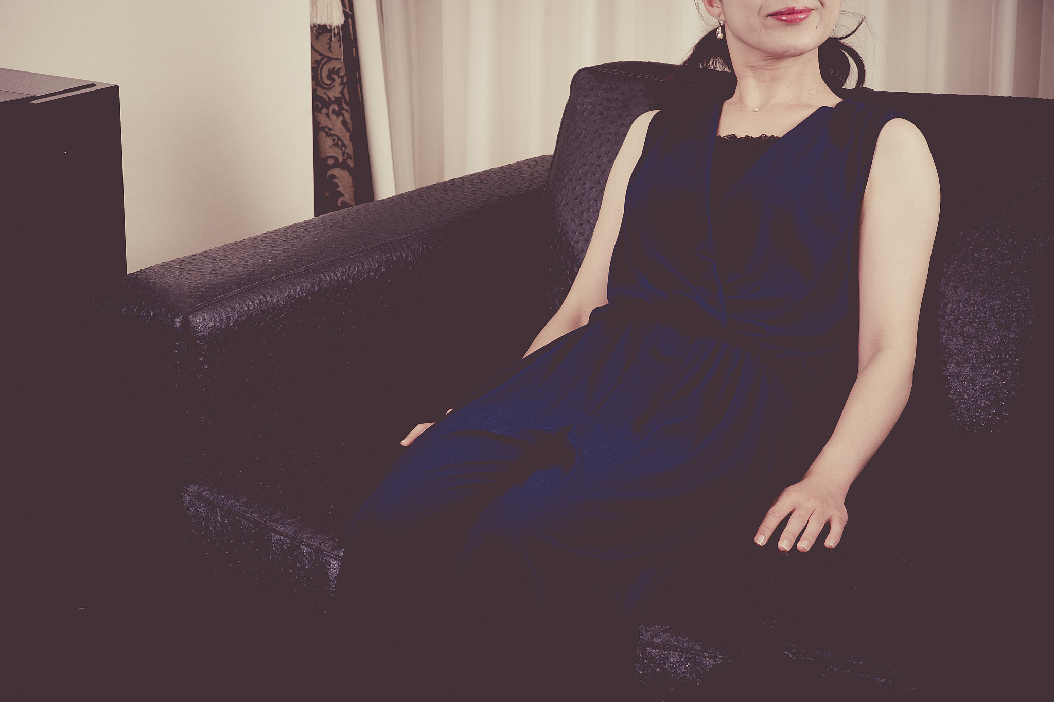 sofa, women,