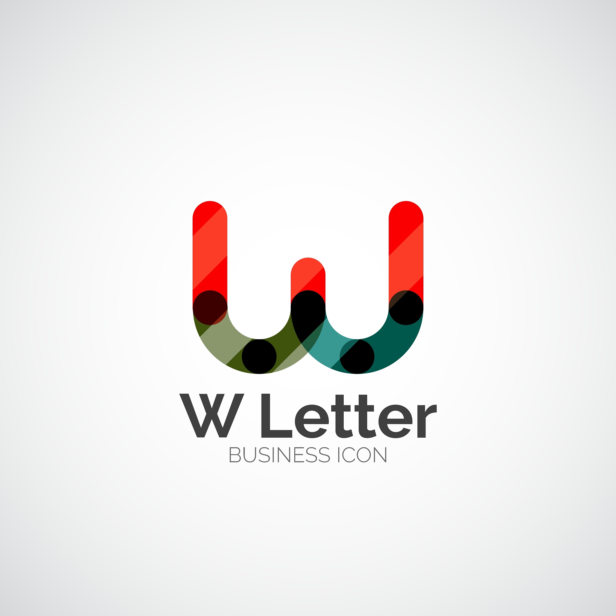 w letter logo minimal line design