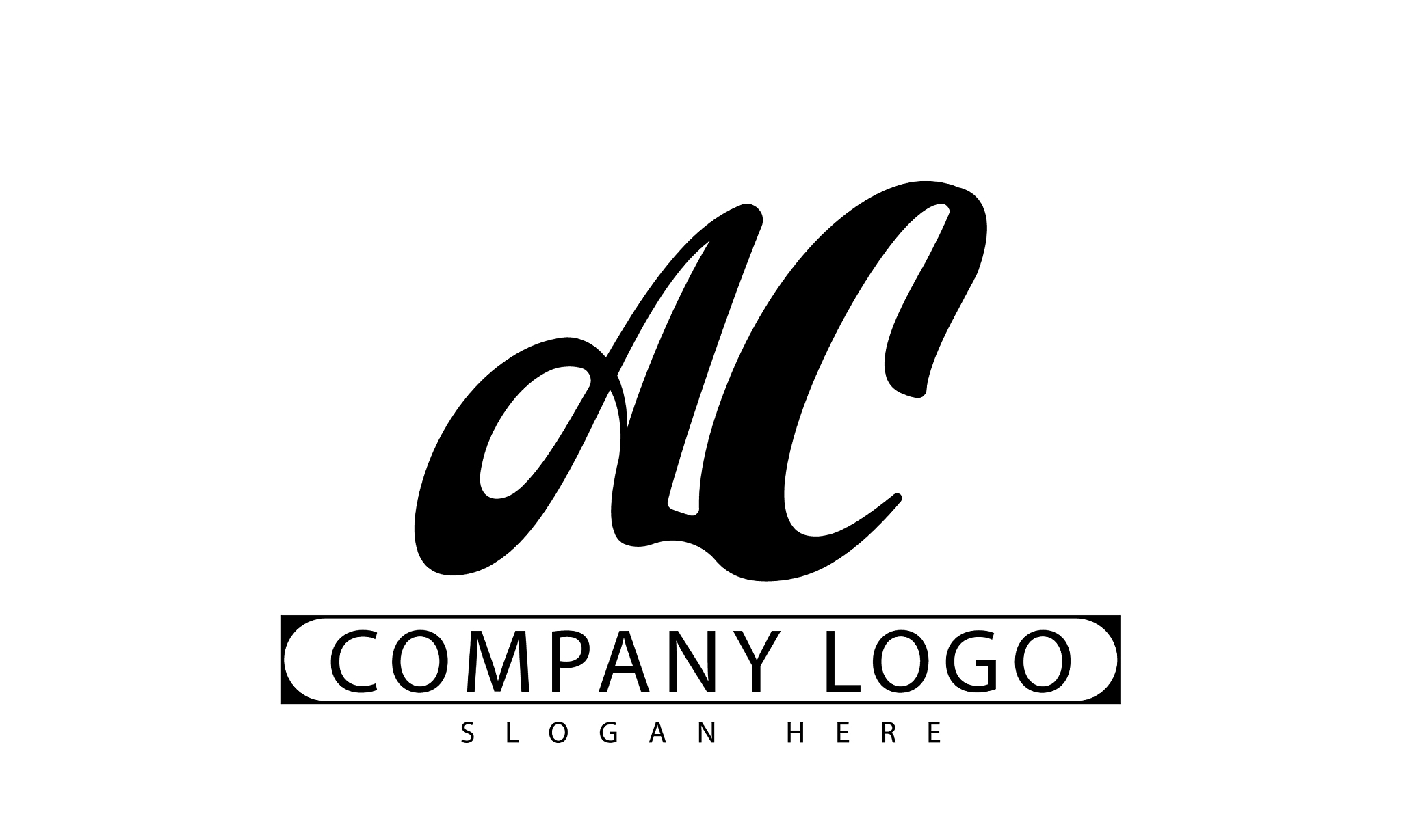 ac letter logo