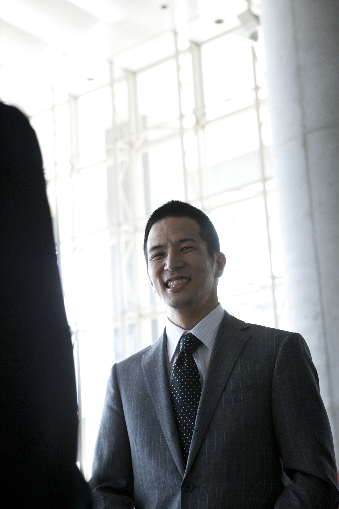 the 30th generation male businessman who works