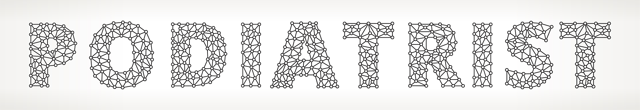 podiatrist triangular vector pattern.