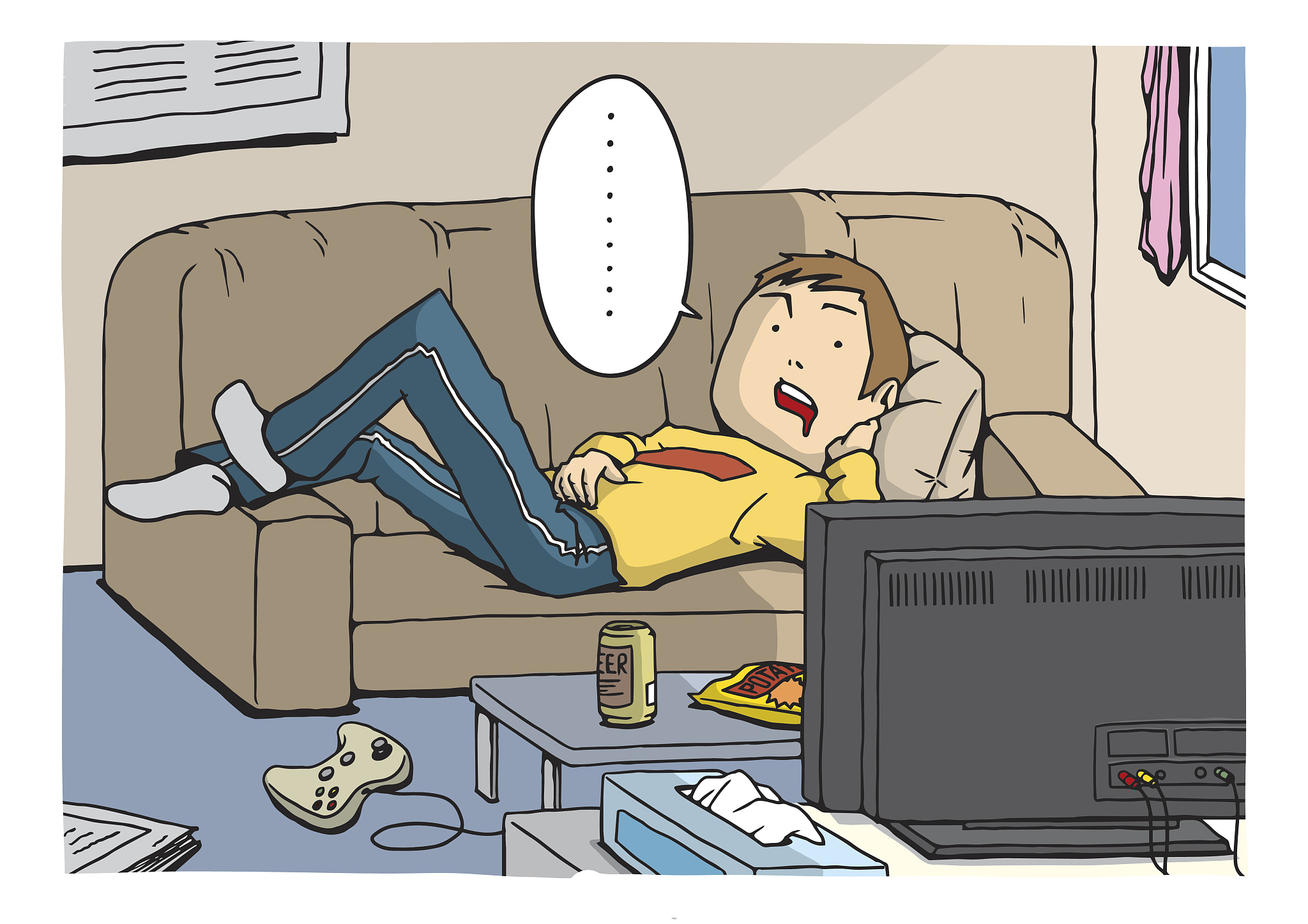 slovenly person