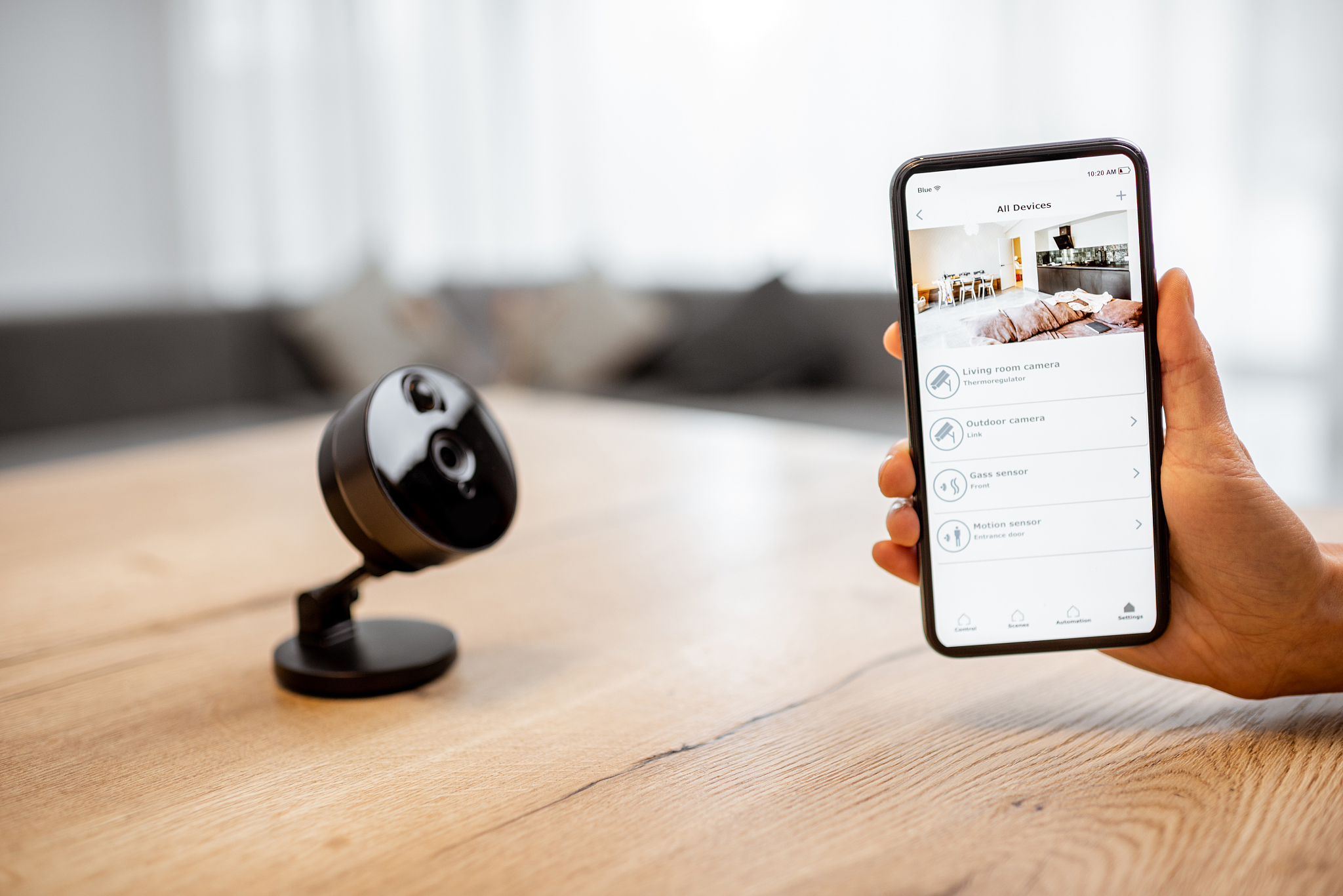 home ip video surveillance concept