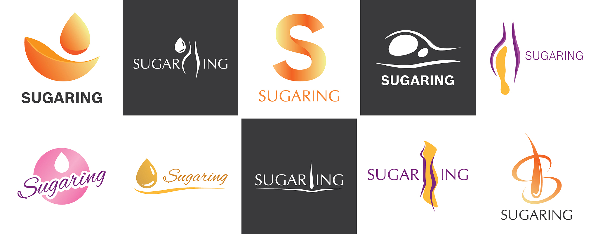 logo for hair removal and sugaring company