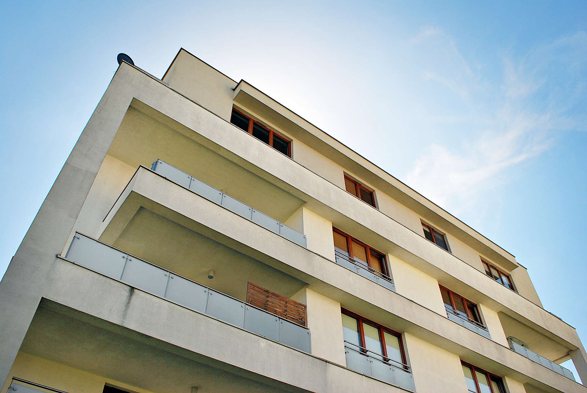 modern, luxury apartment building. modern apartment house