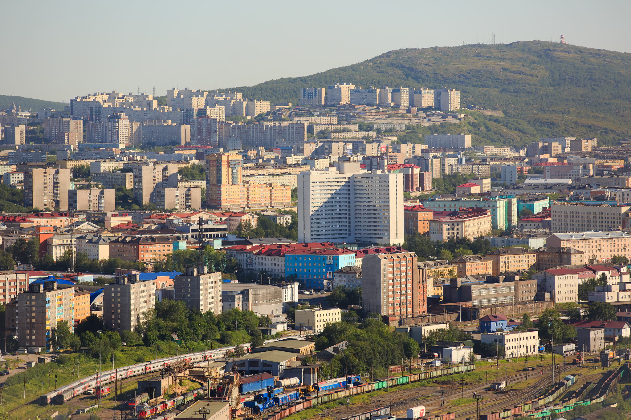 the view of the summer murmansk