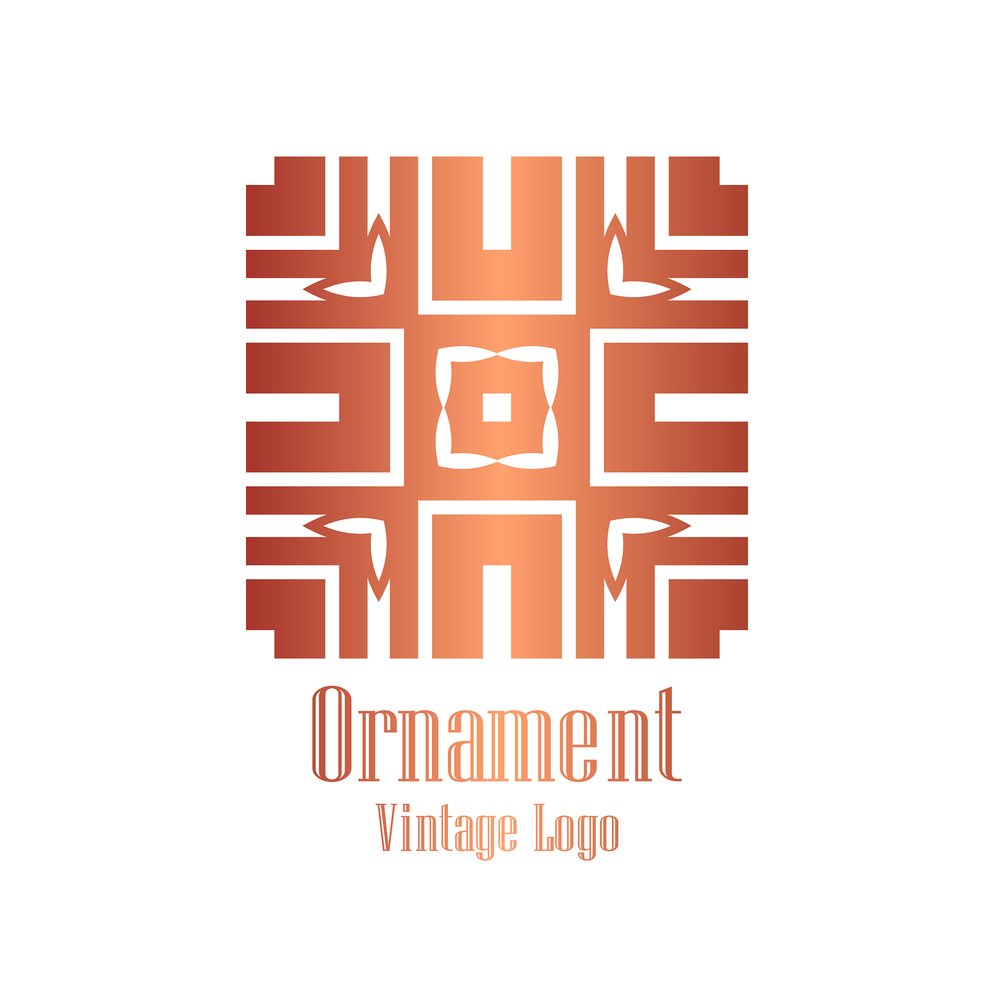 art deco vintage logo