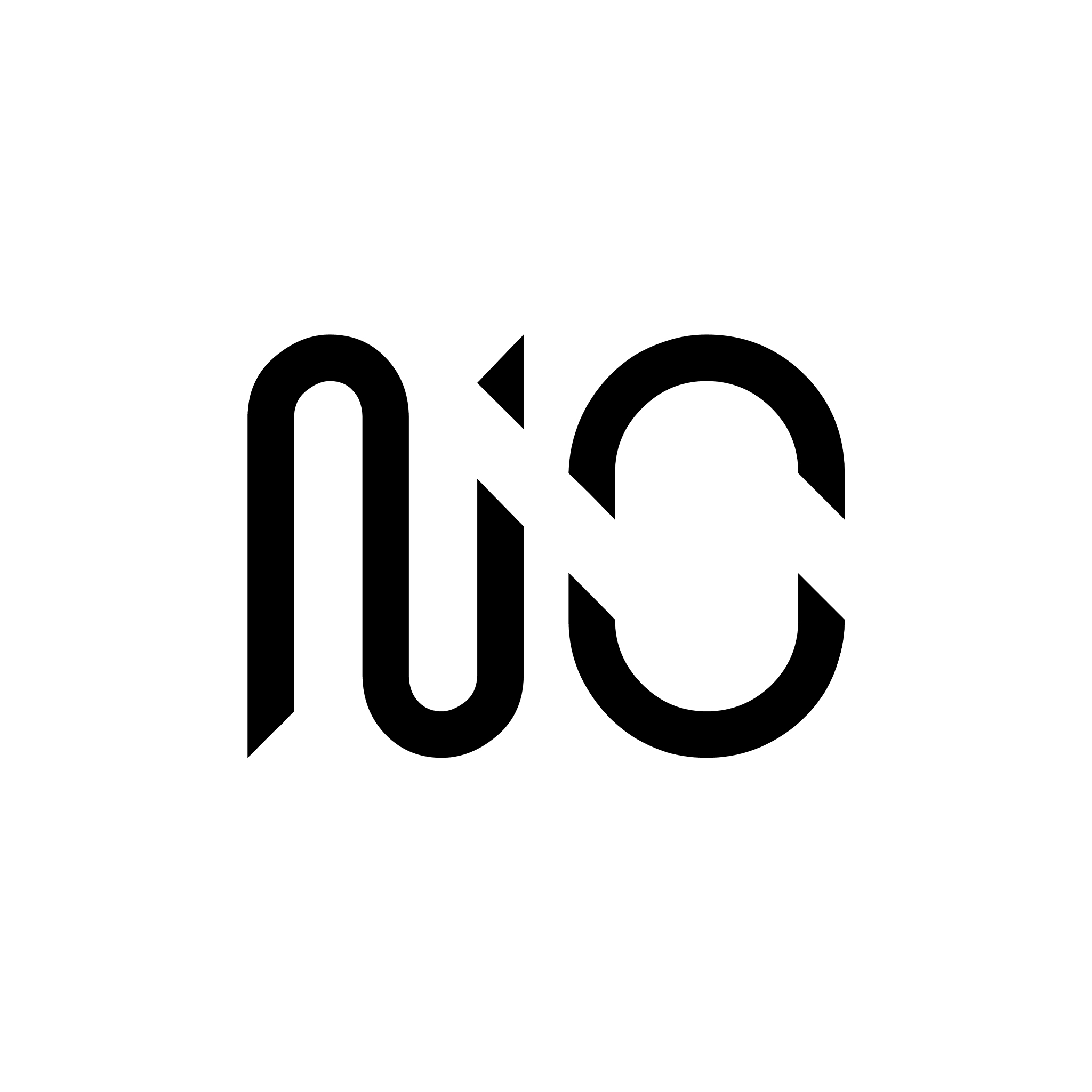initial letter no logo design template creative