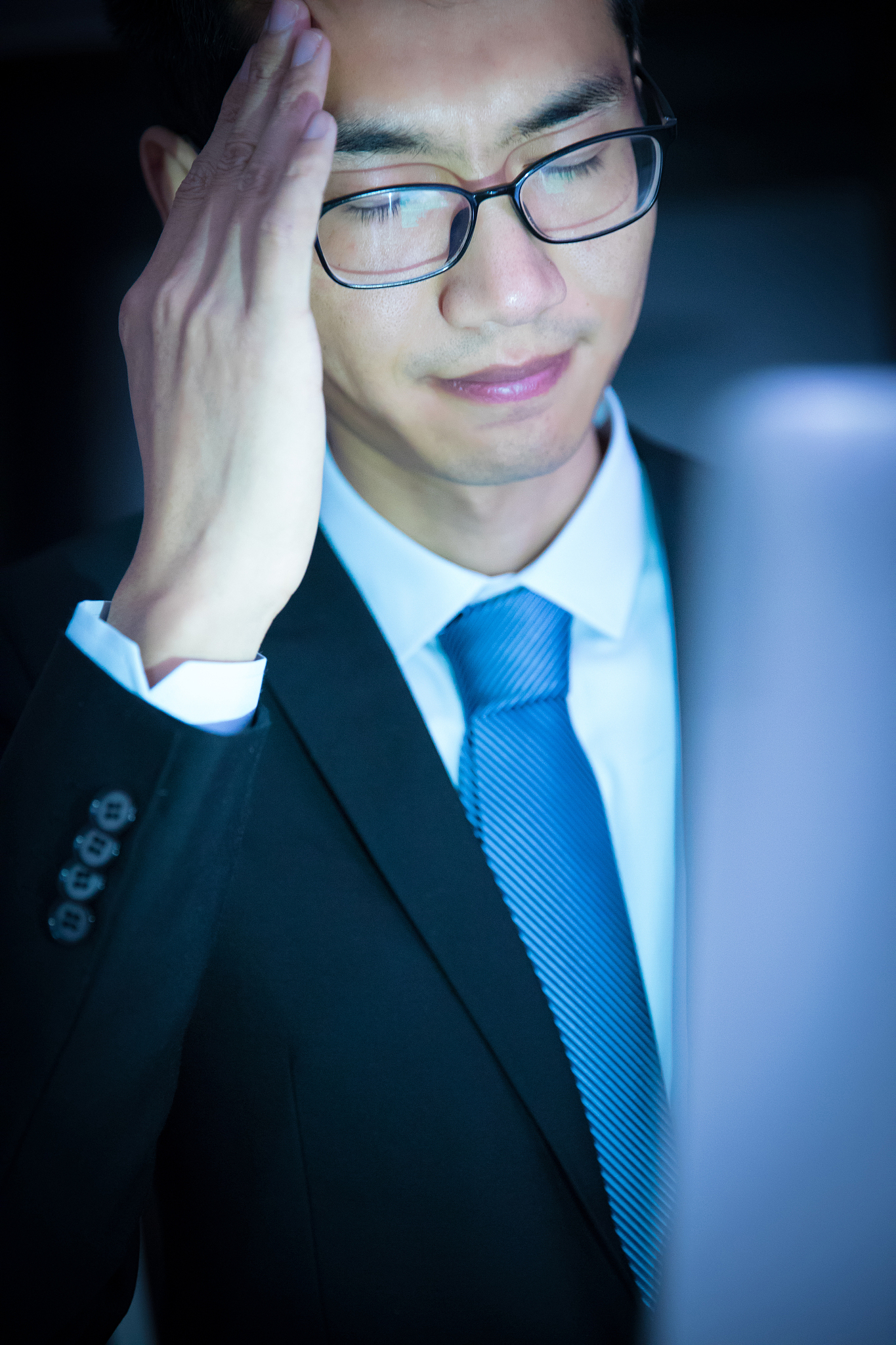 businessman looking worried  in office