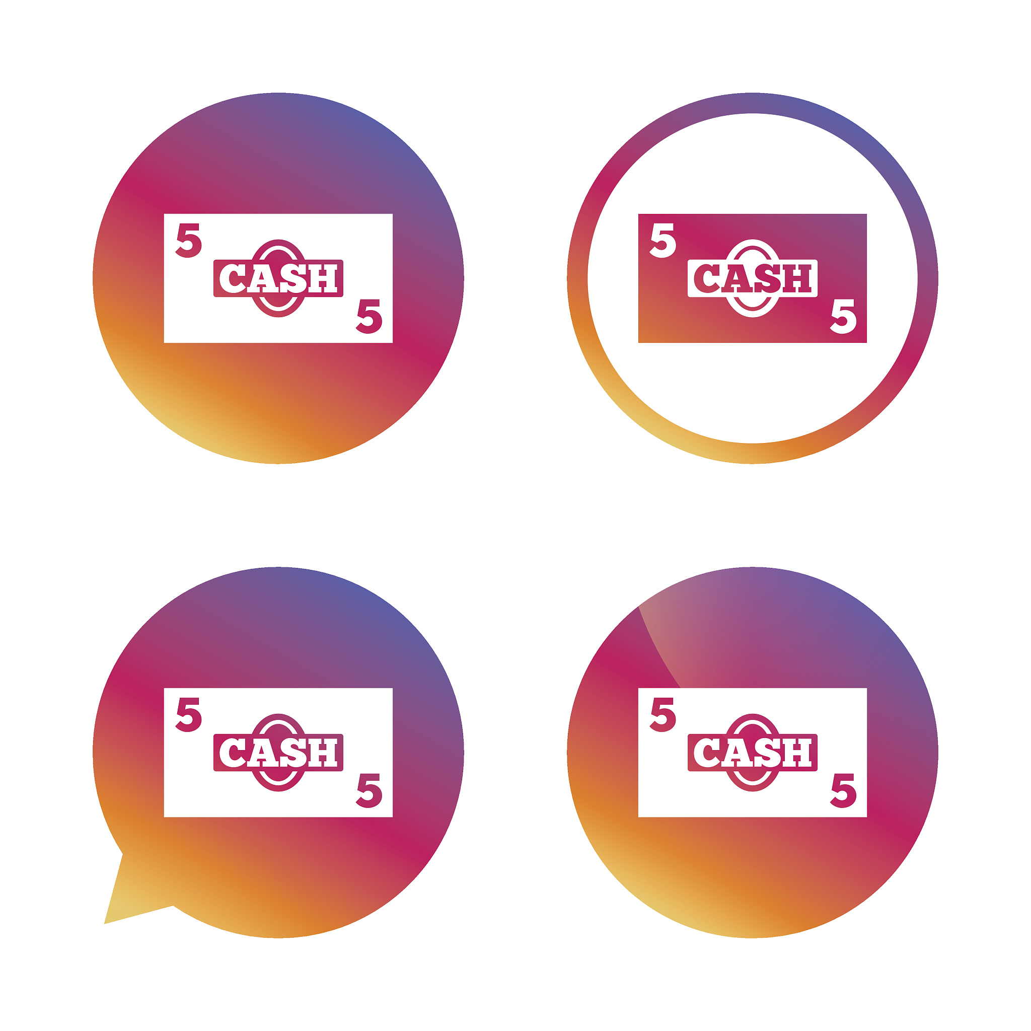 cash sign icon. money symbol. coin.
