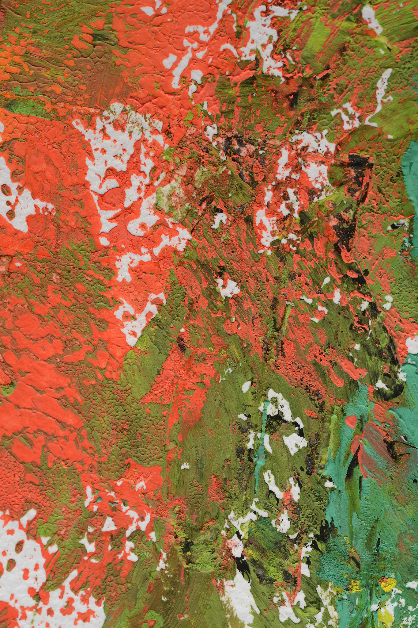 smeared paint on paper