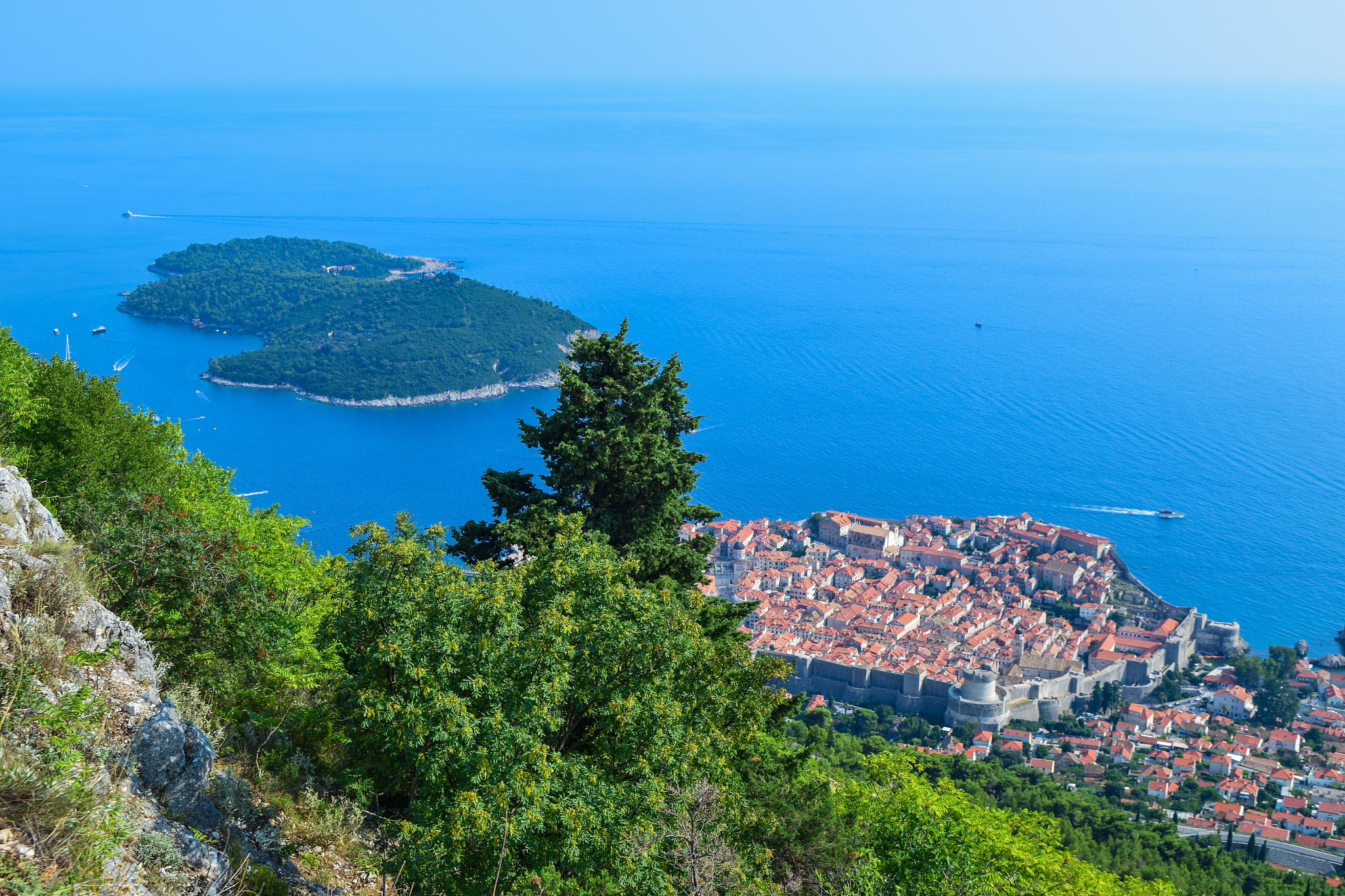 the dubrovnik cityscape.
