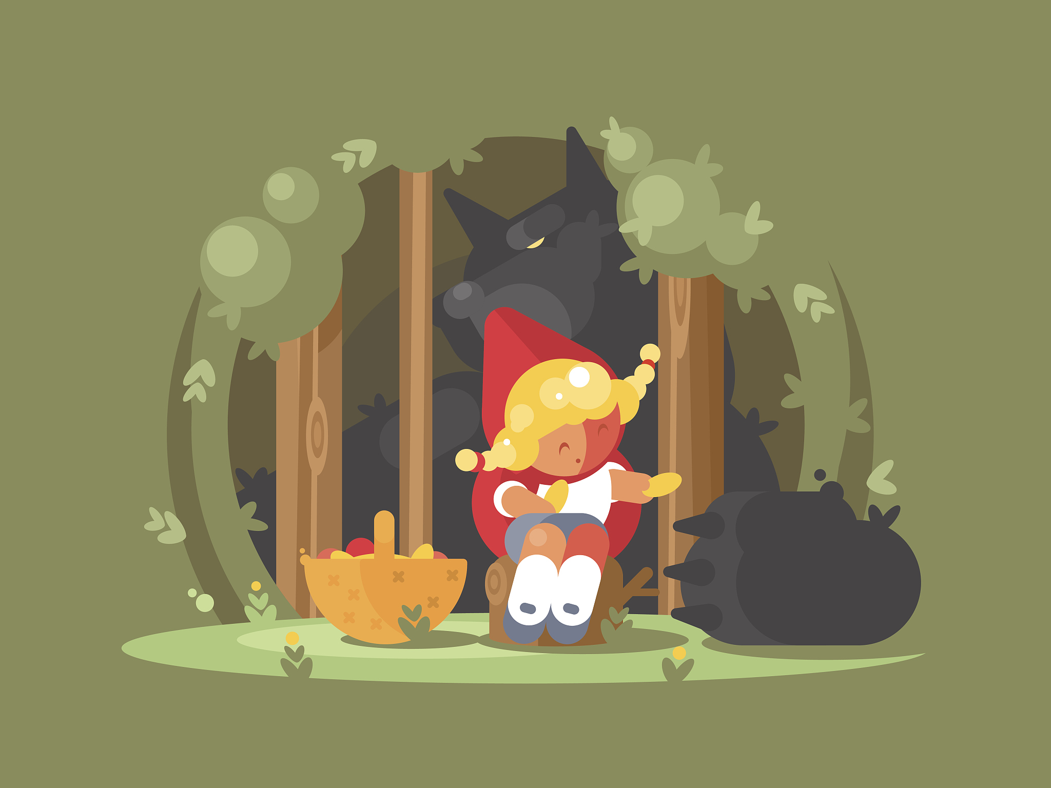 小红帽与大灰狼：童话故事告诉你如何保护自己