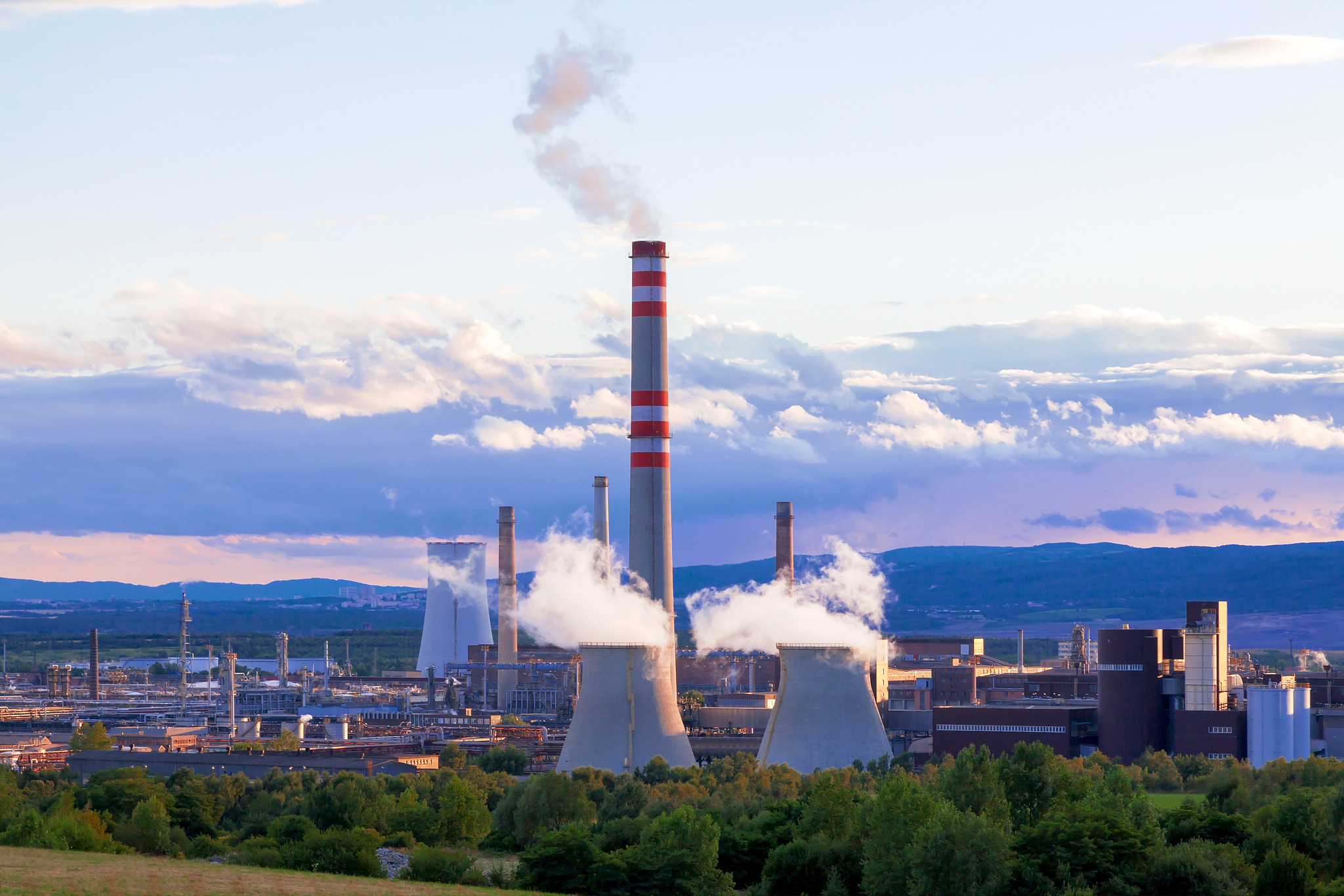 petrochemical industrial plant, czech republic