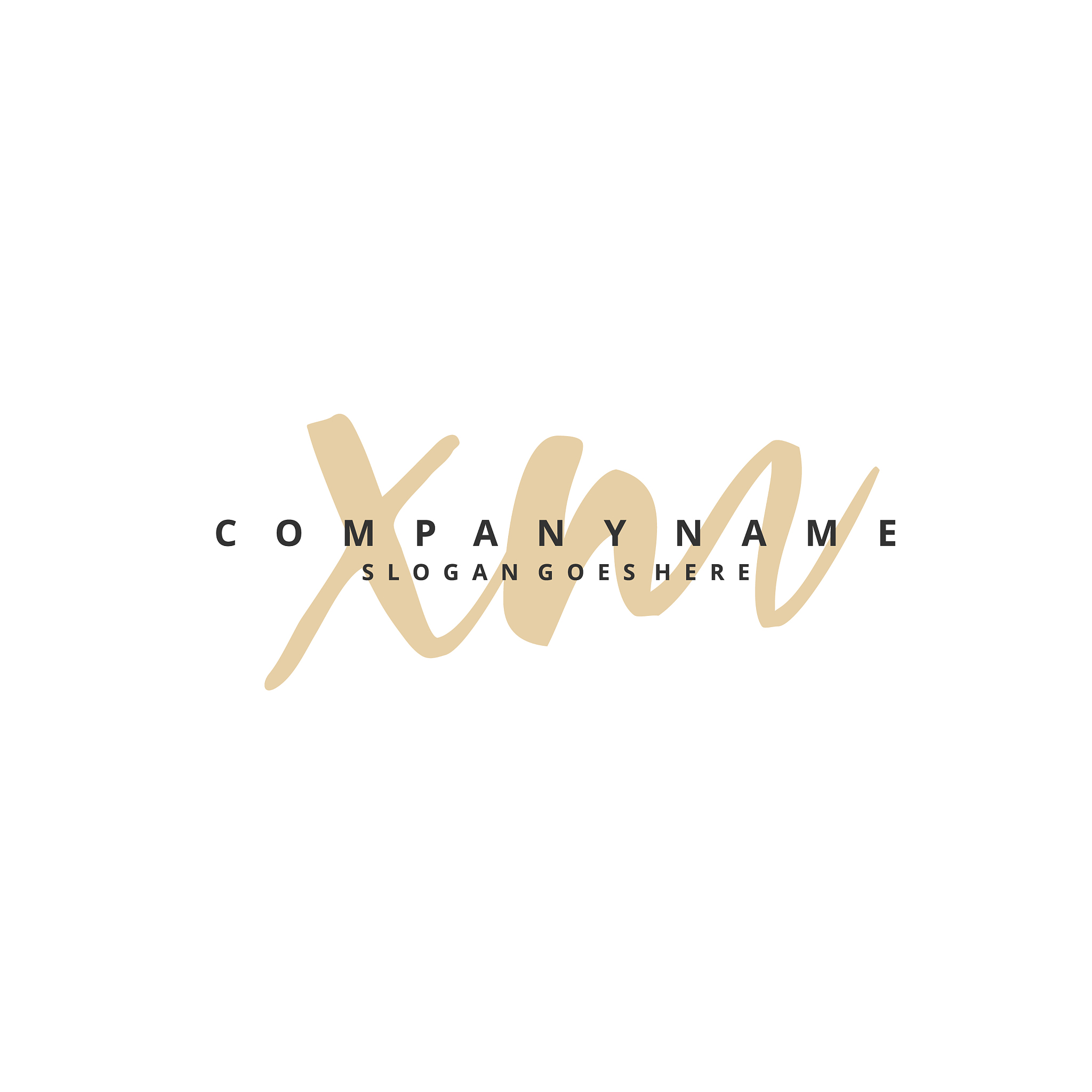 x m xm initial handwriting and signature logo