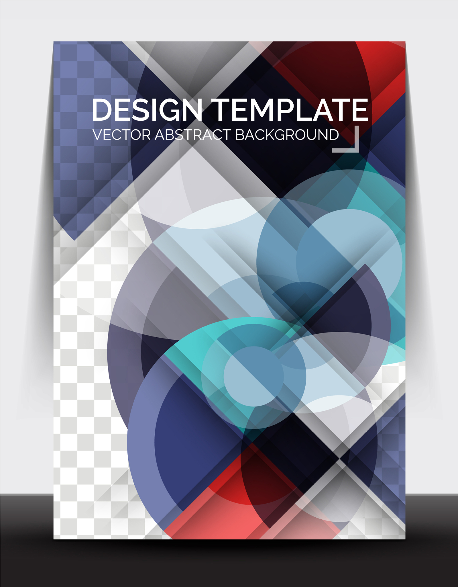 a4 flyer annual report circle design