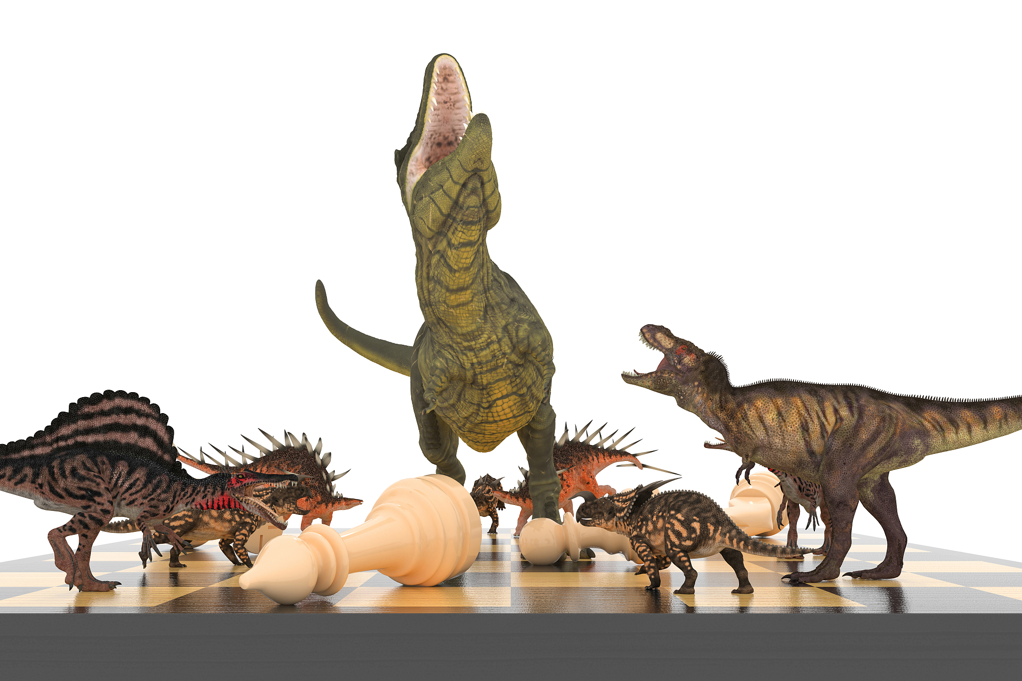 the battle of dinosaurs