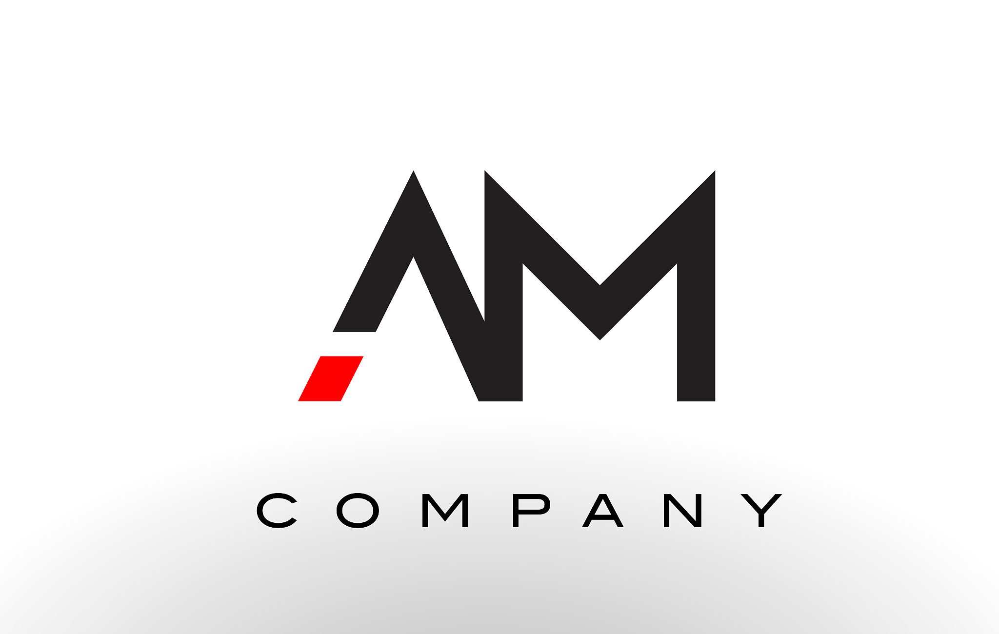 am logo letter design