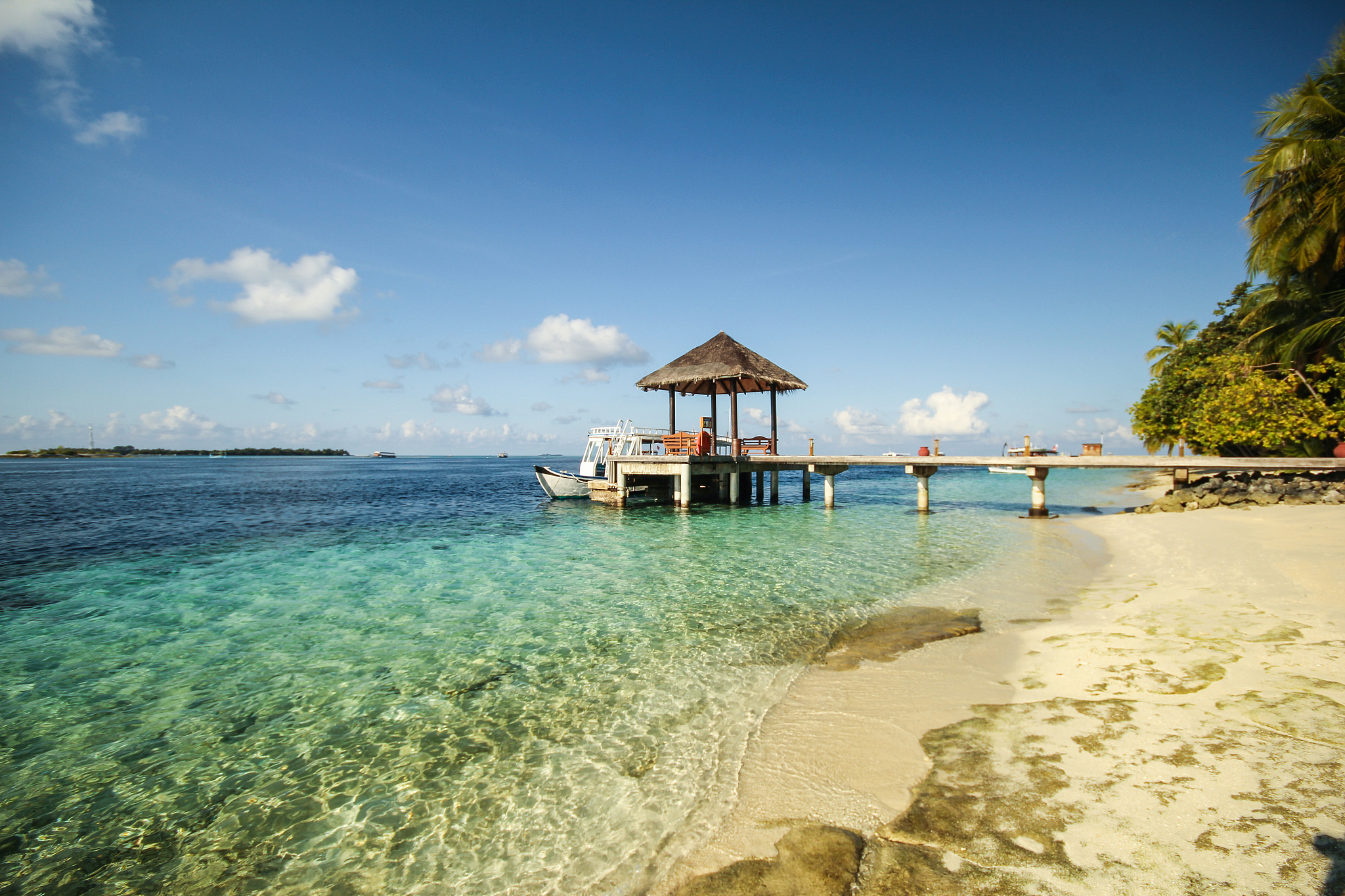view of vilamendhoo island at maldives