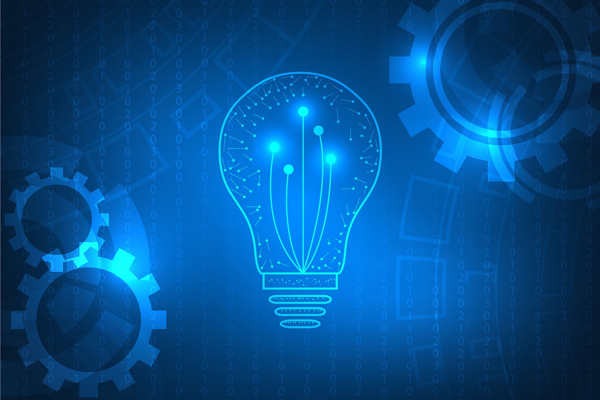 new idea futuristic innovation background.