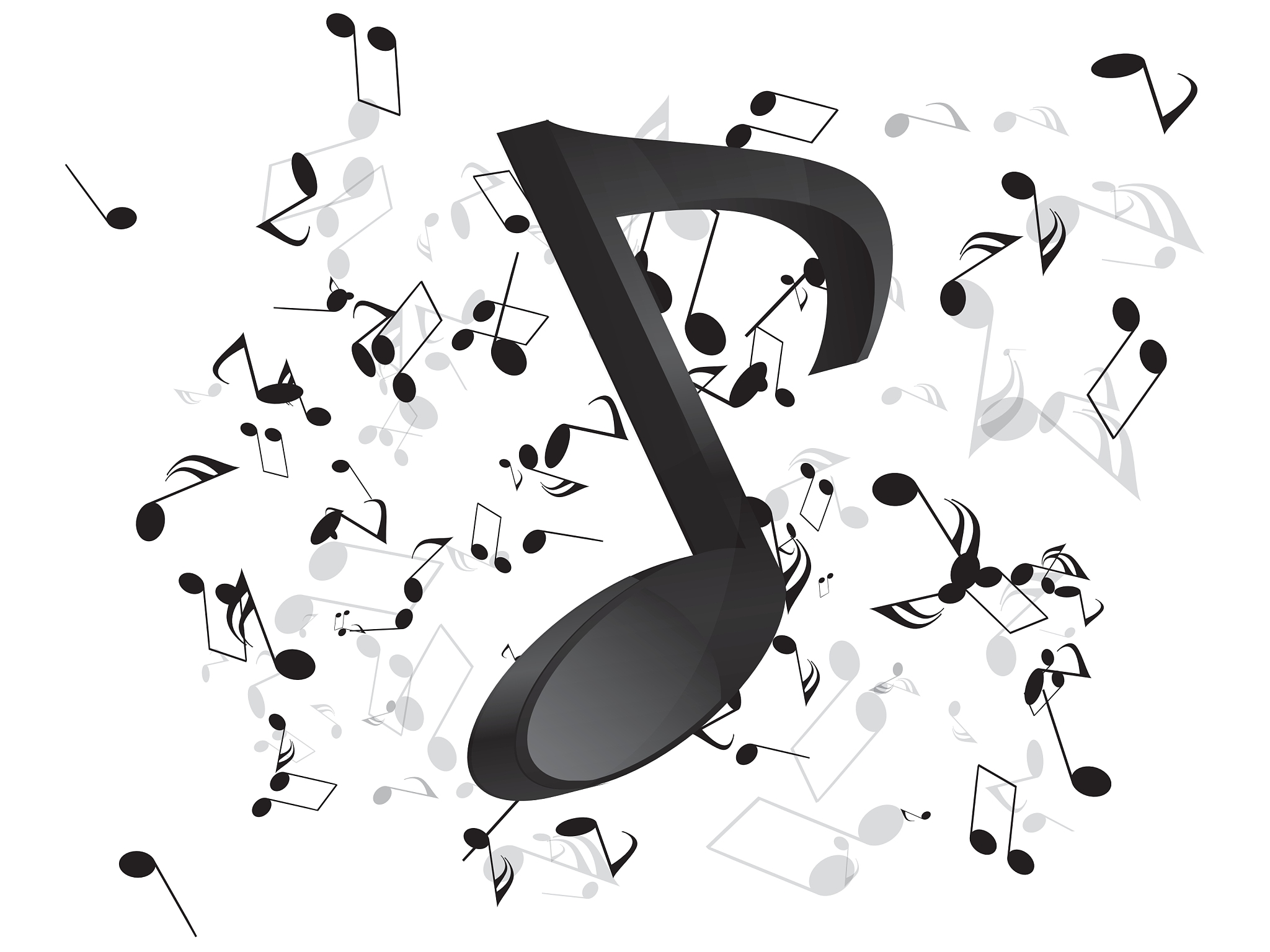 music background with notes