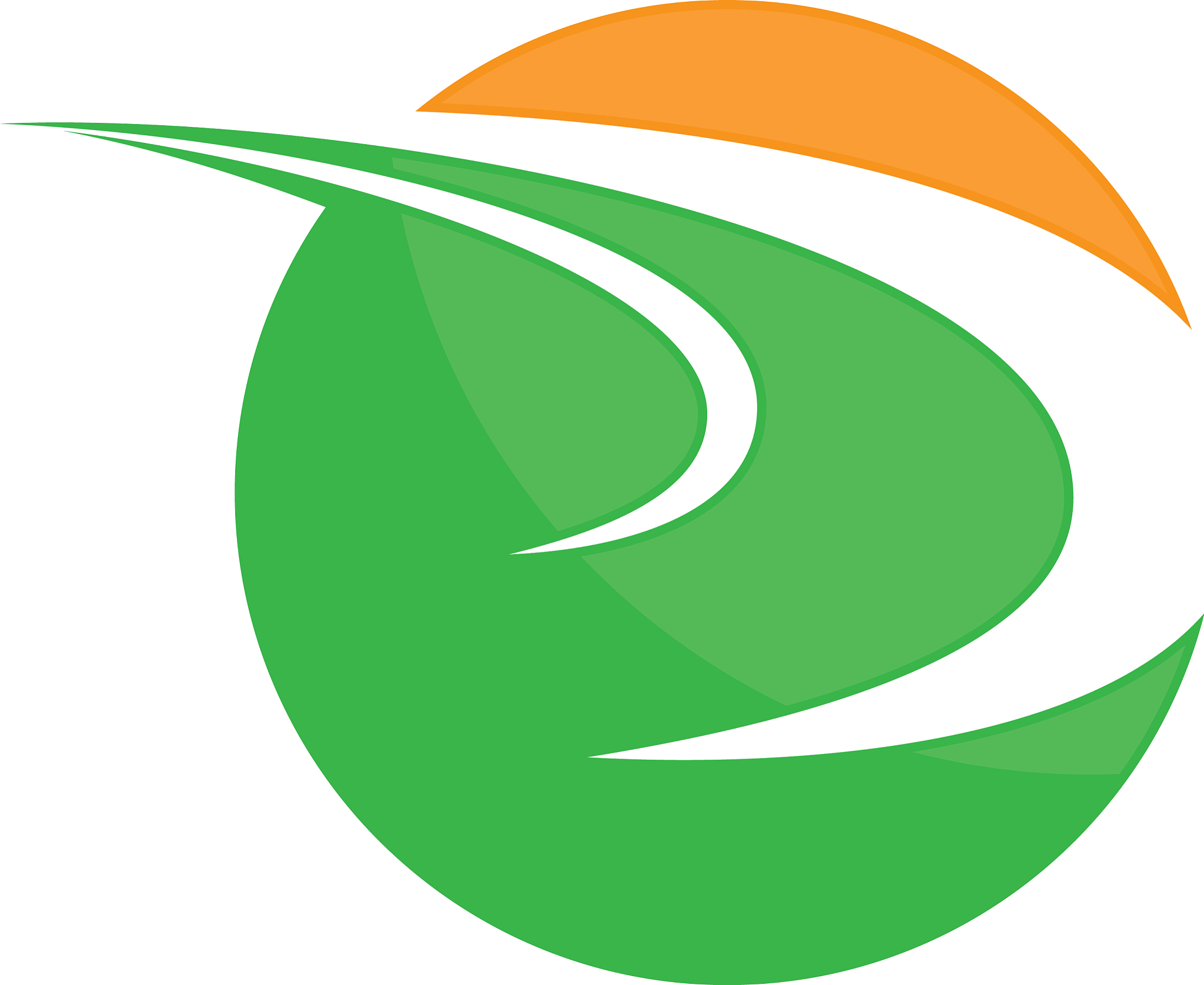 round abstract globe technology logo image