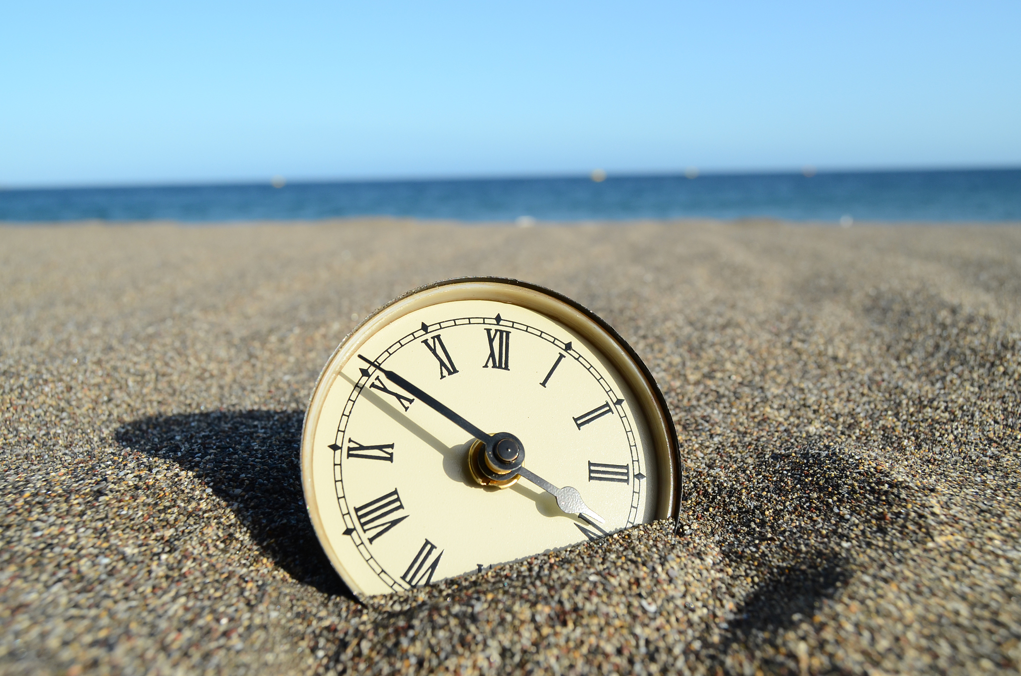 time and sea concept