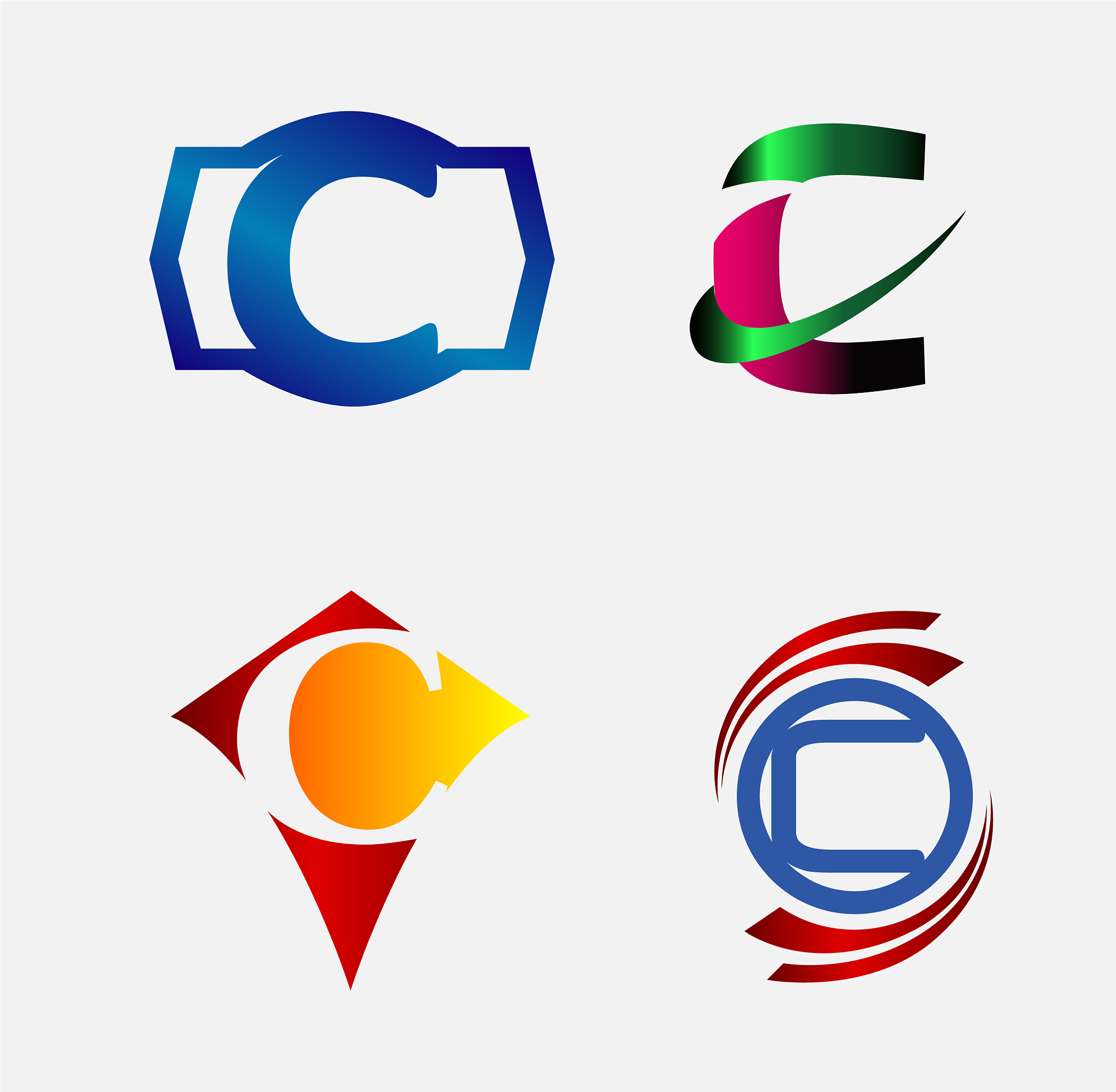 letter c logo design sample