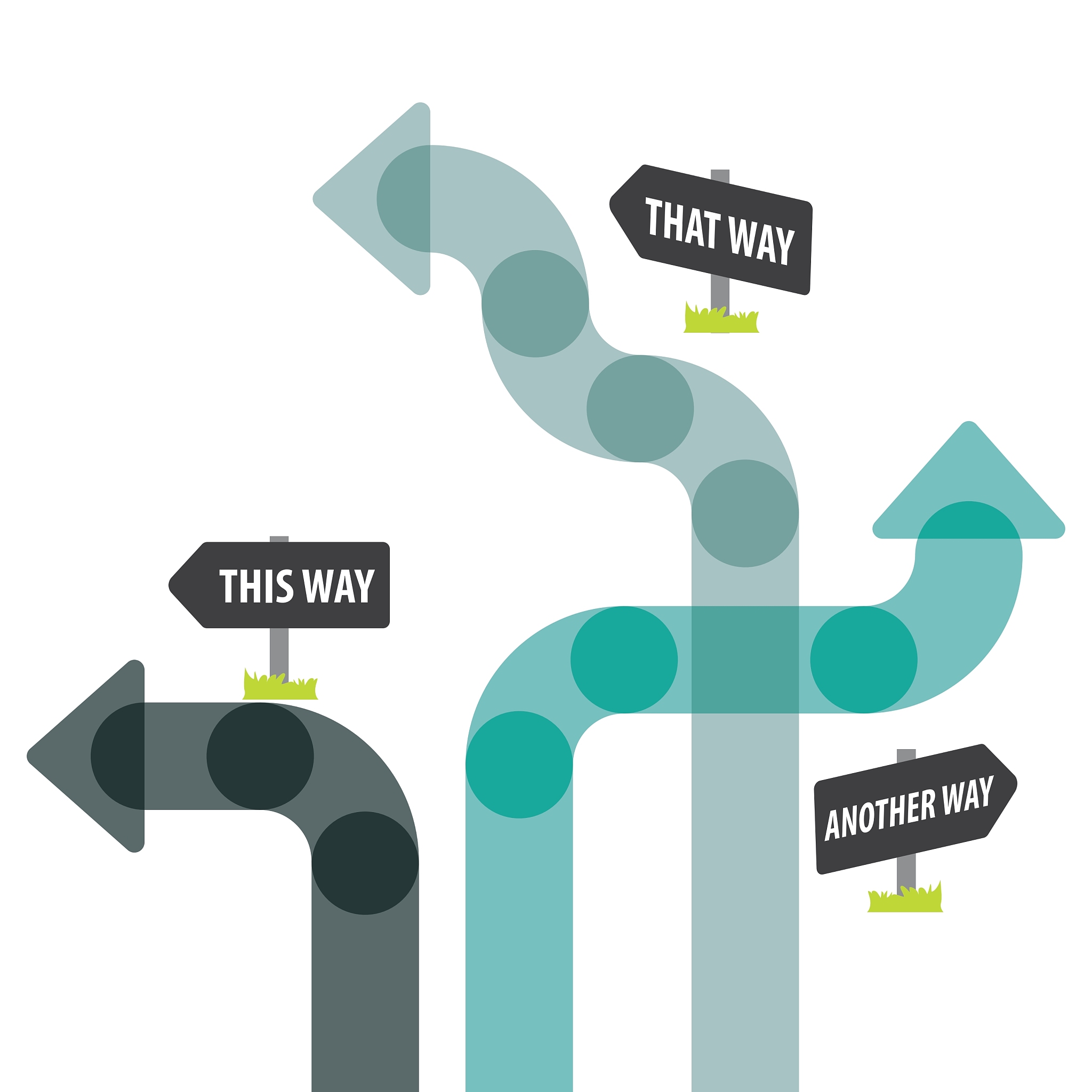 one way road sign advertising design